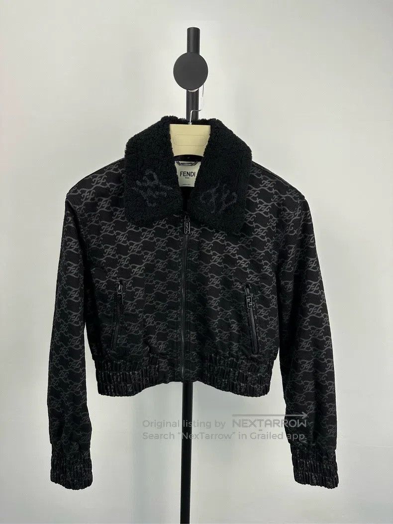 Fendi Fendi Black Double F Monogram Logo Letter Pattern Short Ja Size XS / US 0-2 / IT 36-38 - 1 Thumbnail