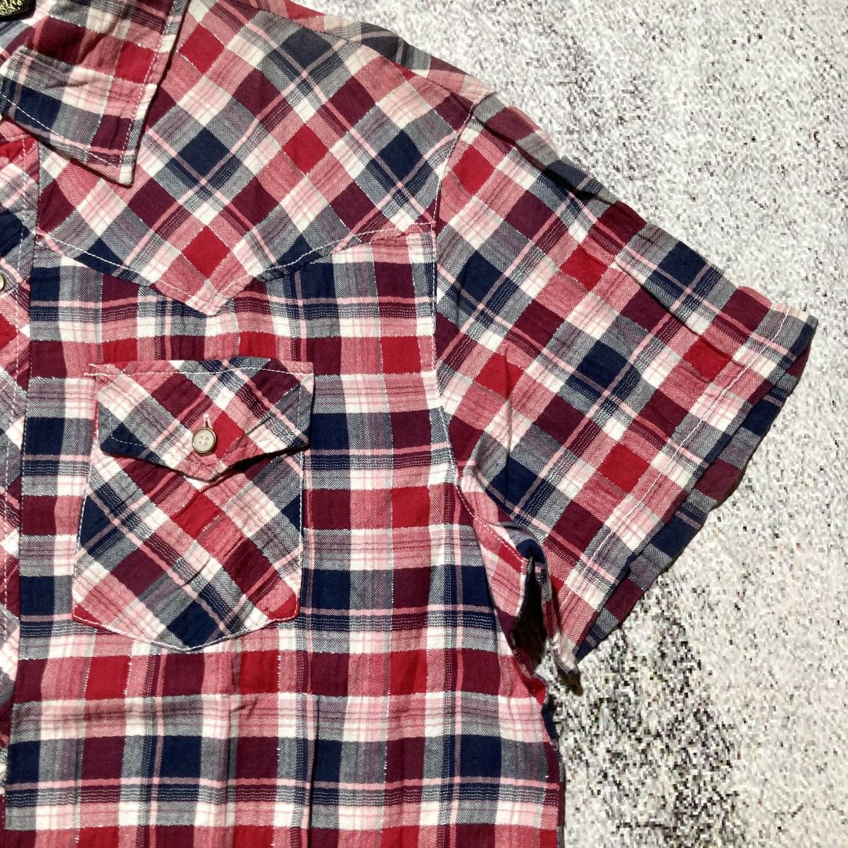 Japanese Brand 2000s Corn Flake Poem Logo Western Plaid Shirt Button Up Size US L / EU 52-54 / 3 - 12 Thumbnail