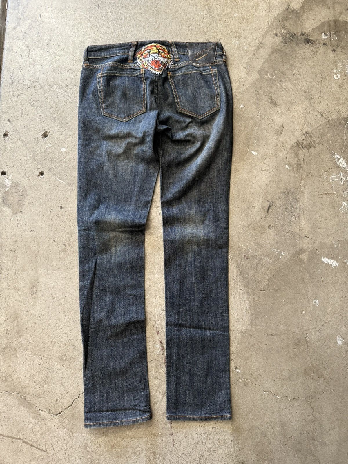 Ed Hardy Women’s Ed hardy vintage Y2K 00s straight fit denim tiger 28 Size 28" / US 6 / IT 42 - 6 Thumbnail