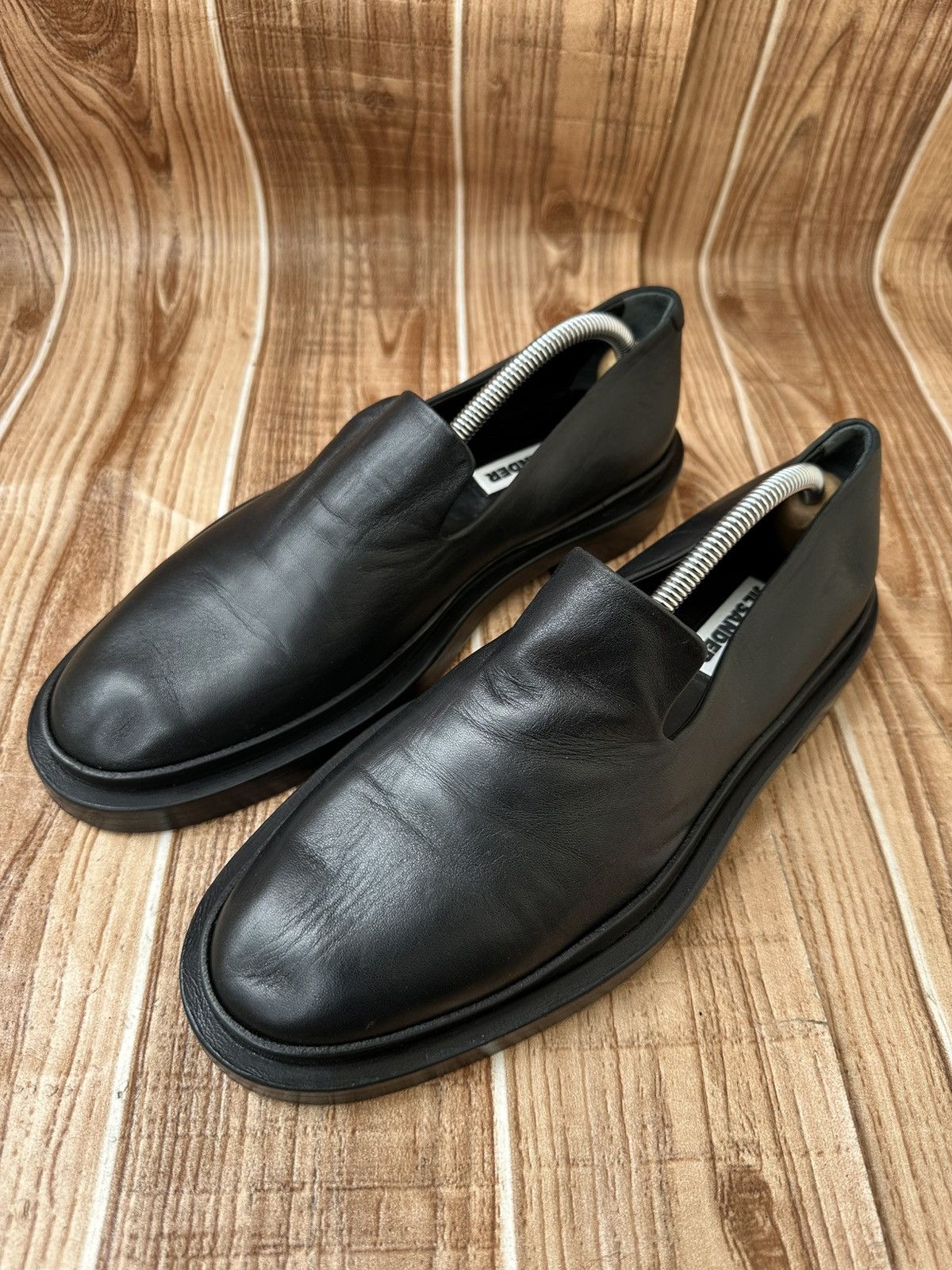 Jil Sander Jil Sander Flat Leather Black Loafer Size US 7 / EU 40 - 2 Thumbnail