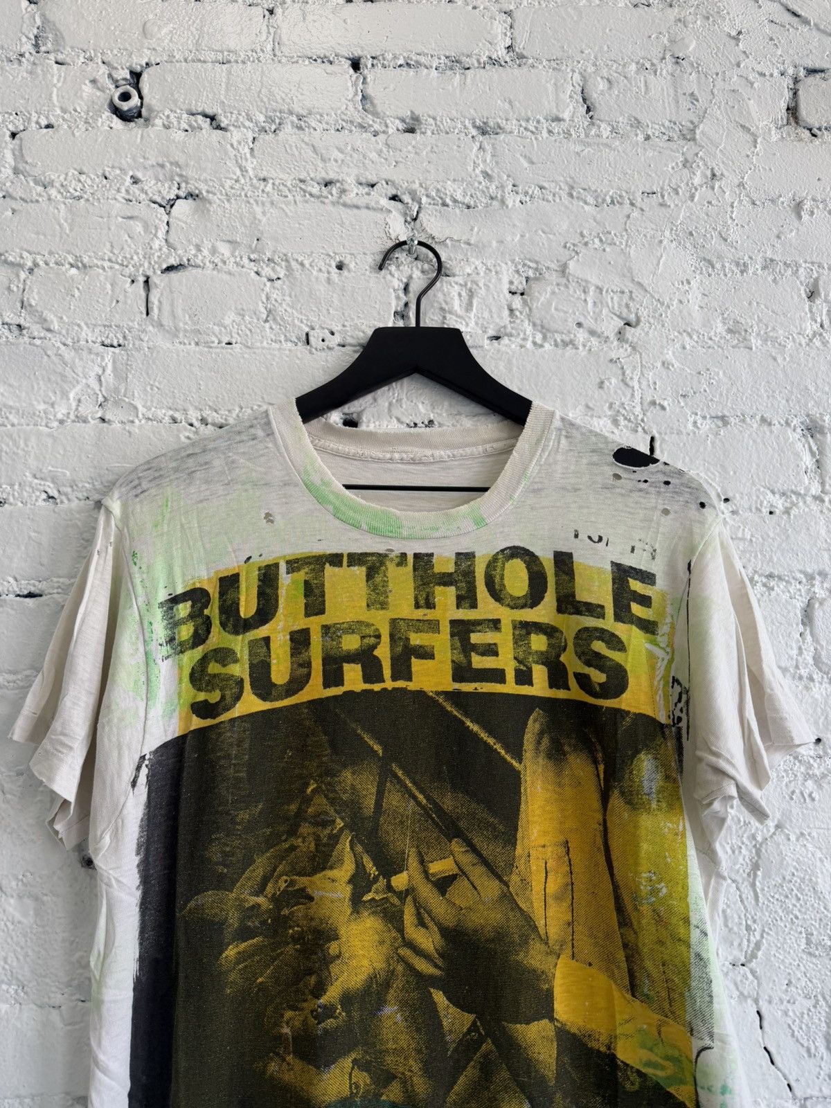 Vintage 1980s BUTTHOLE SURFERS DON ROCK TEE Size US M / EU 48-50 / 2 - 2 Thumbnail
