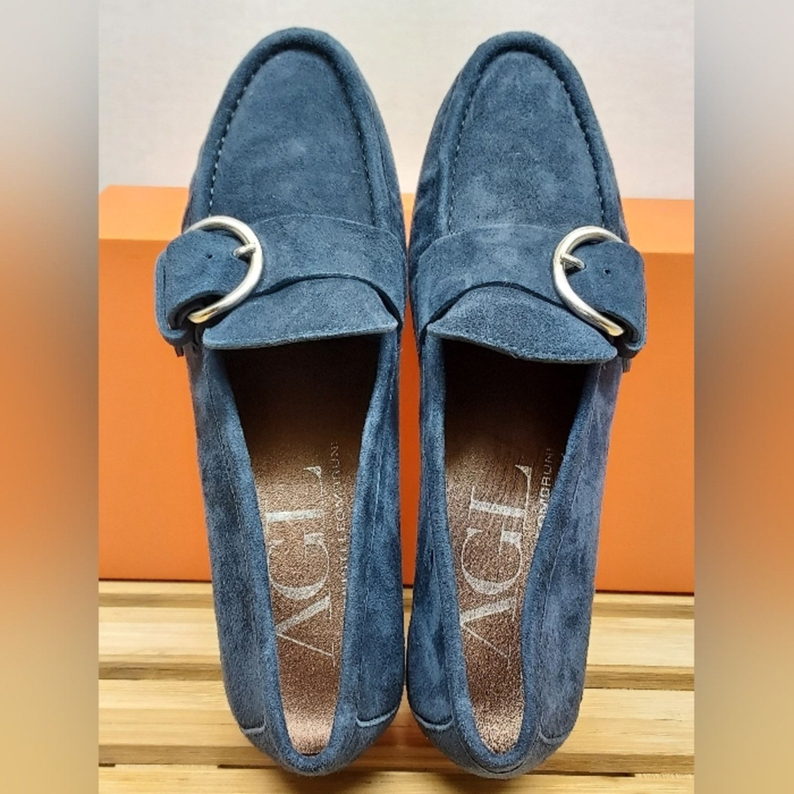AGL AGL Womens Sapphire Suede Flat Shoes Size6.5 Size US 6.5 / IT 36.5 - 9 Thumbnail