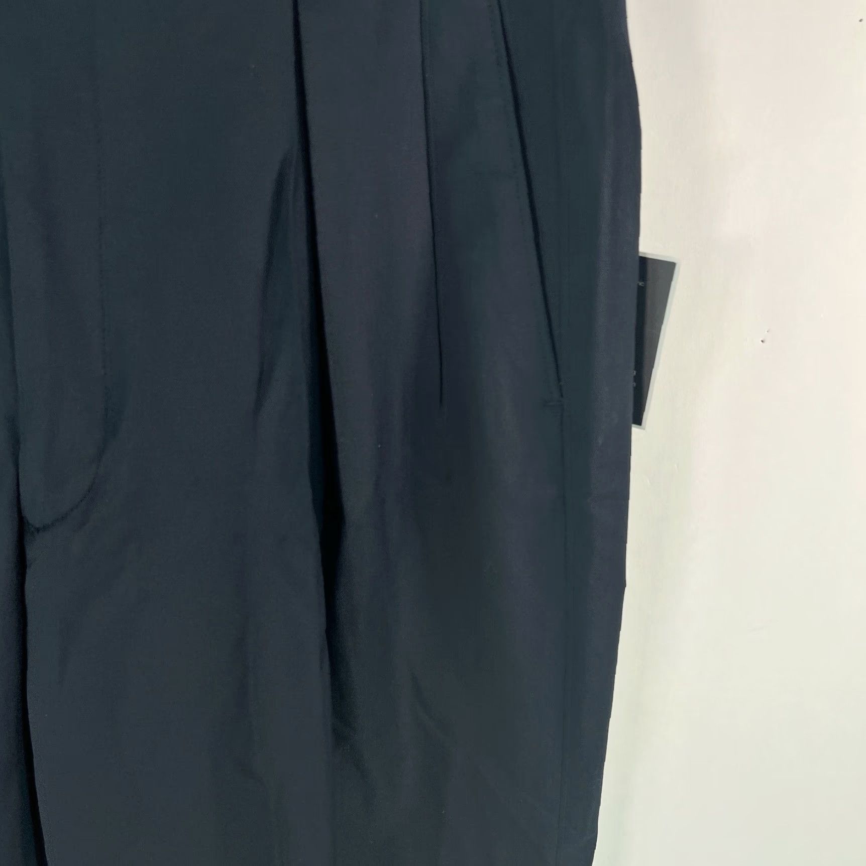 Alfani Alfani Dress Pants Mens 32X30 Navy Wool Front Pleated Straight Cuffed Blue Mens Size US 32 / EU 48 - 4 Thumbnail