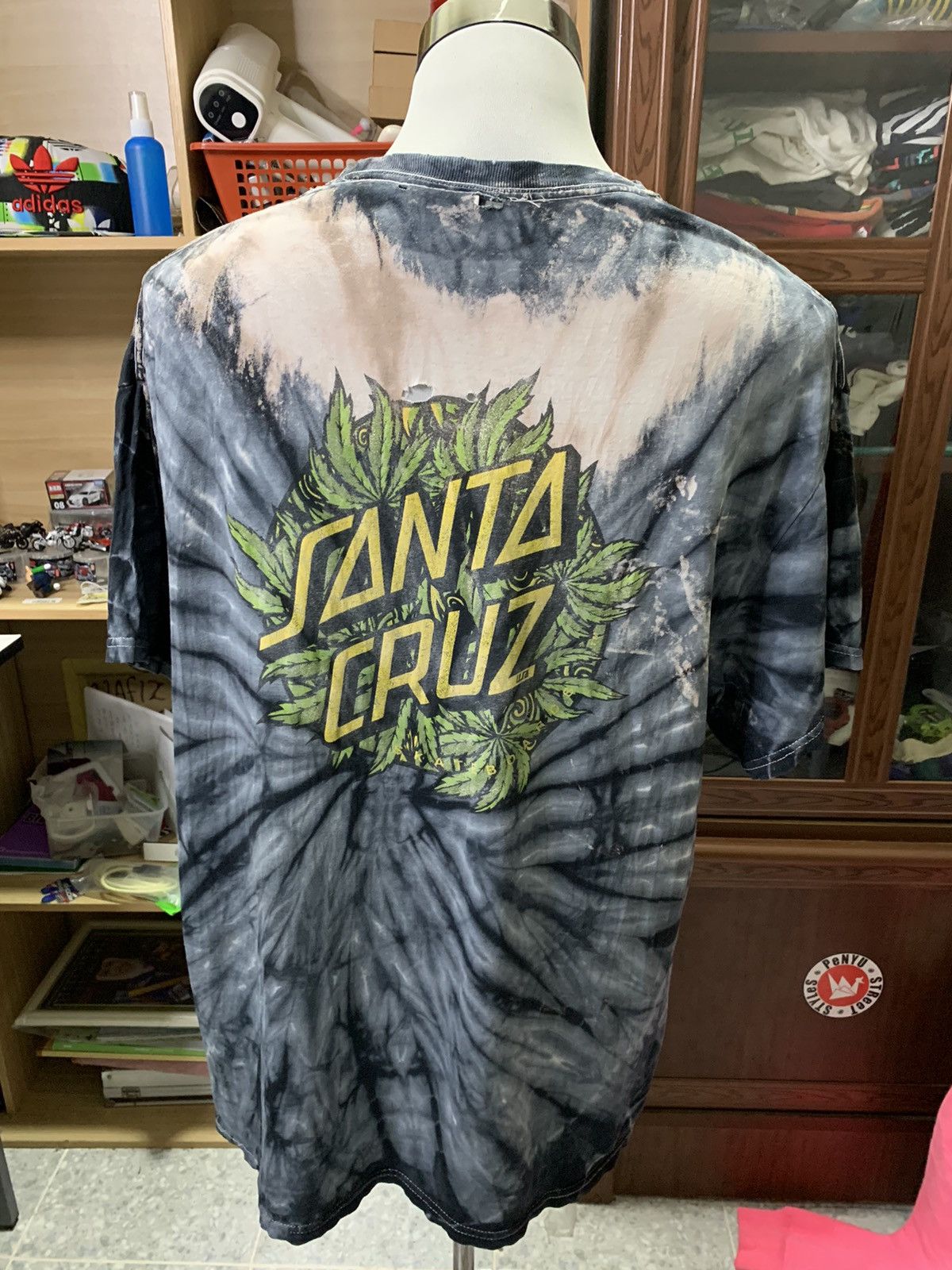 Santa Cruz Skateboards × Vintage Santa Cruz Marijuana Distressed T-Shirt Size US XL / EU 56 / 4 - 6 Thumbnail
