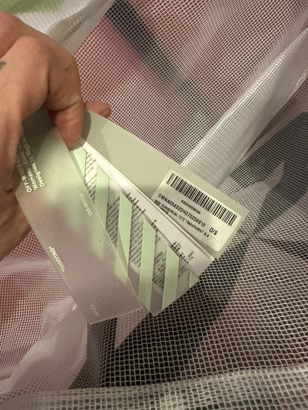Off-White OFF WHITE TRANSPARENT TOTE Size ONE SIZE - 12 Thumbnail