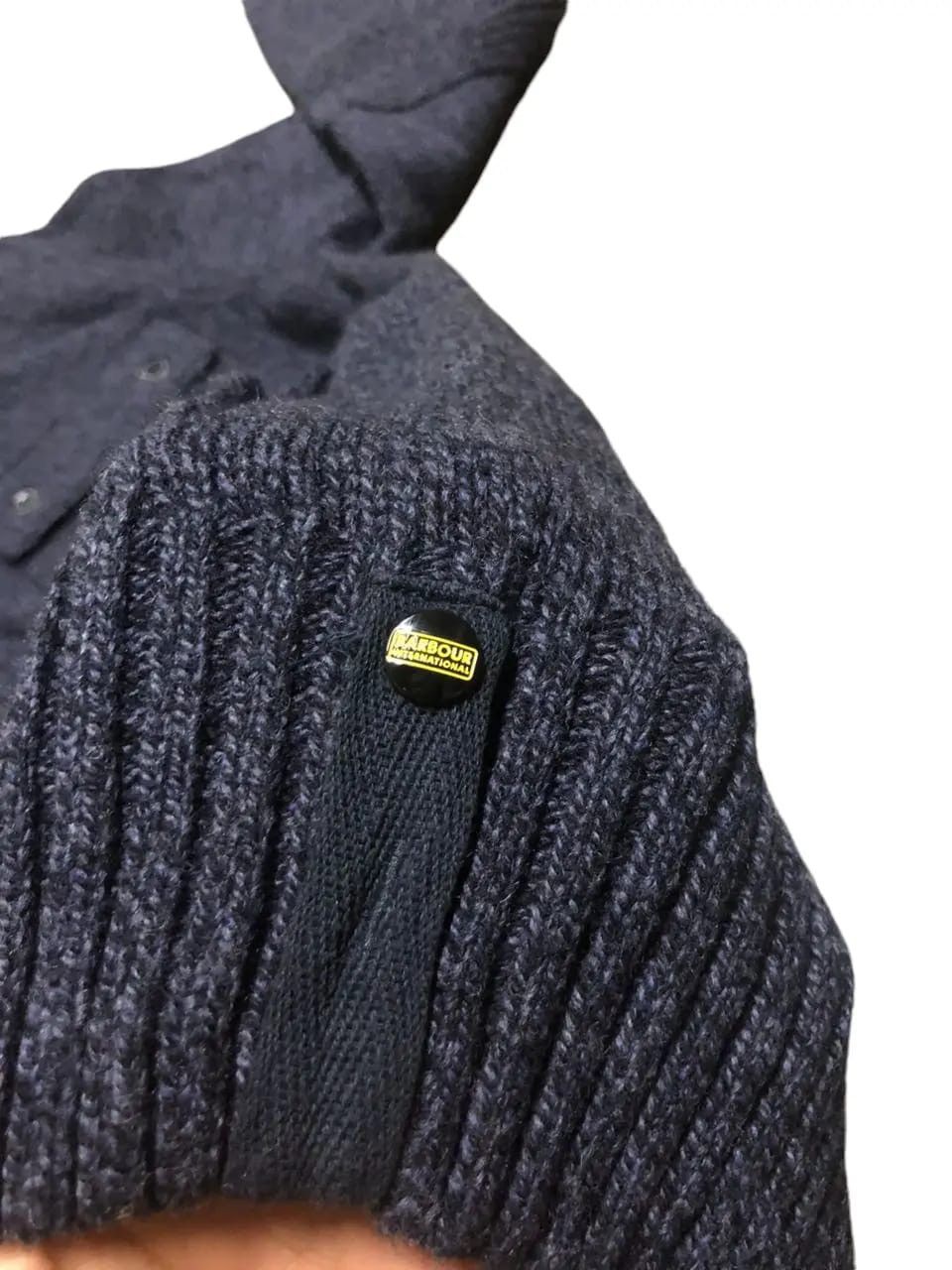 Barbour Archive🔥Barbour International Motorcycle Knit Wool Jacket Size US M / EU 48-50 / 2 - 12 Thumbnail