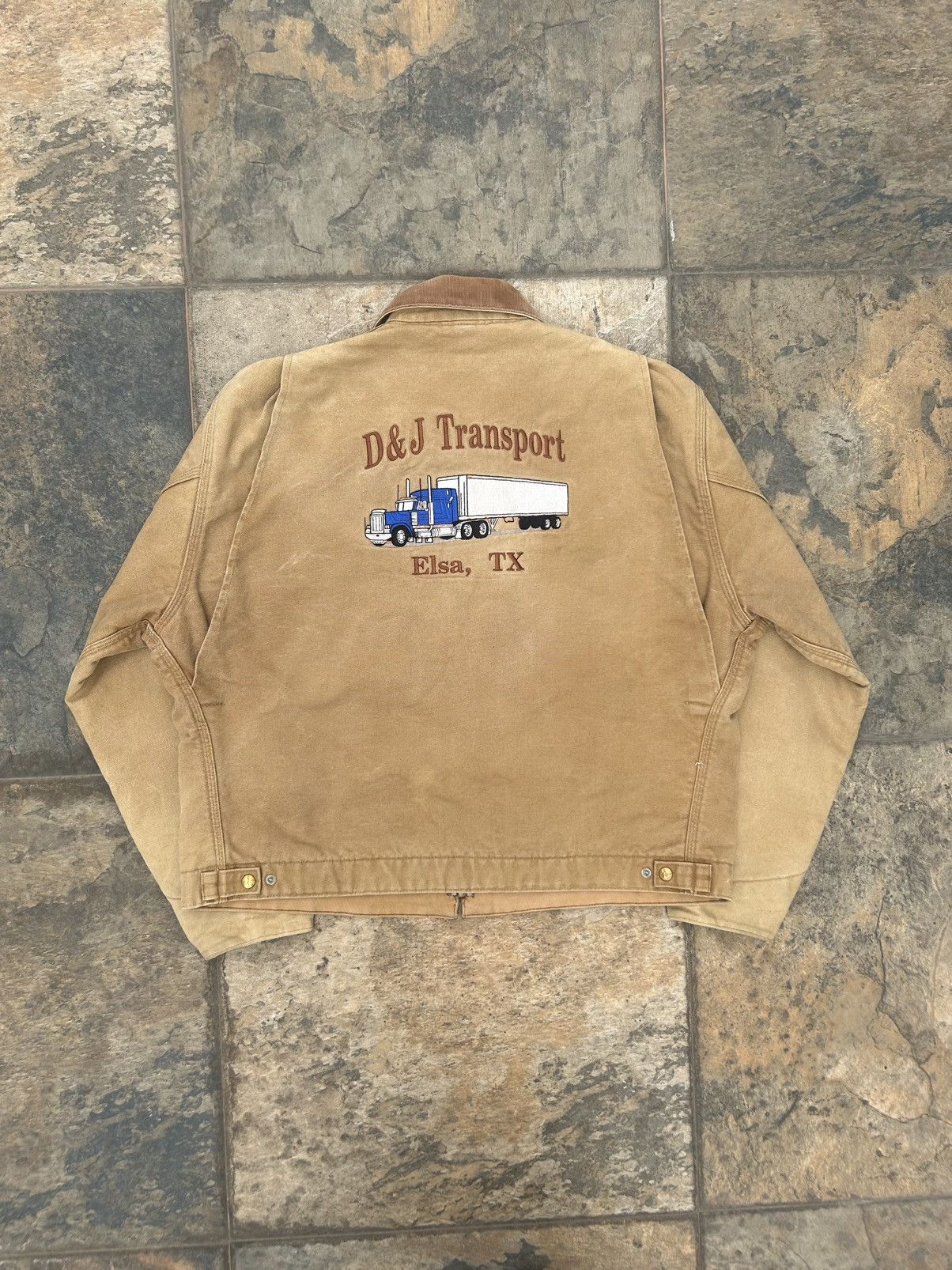 Carhartt × Japanese Brand × Vintage Carhartt Detroit Jacket BIG LOGO Size US XL / EU 56 / 4 - 11 Thumbnail