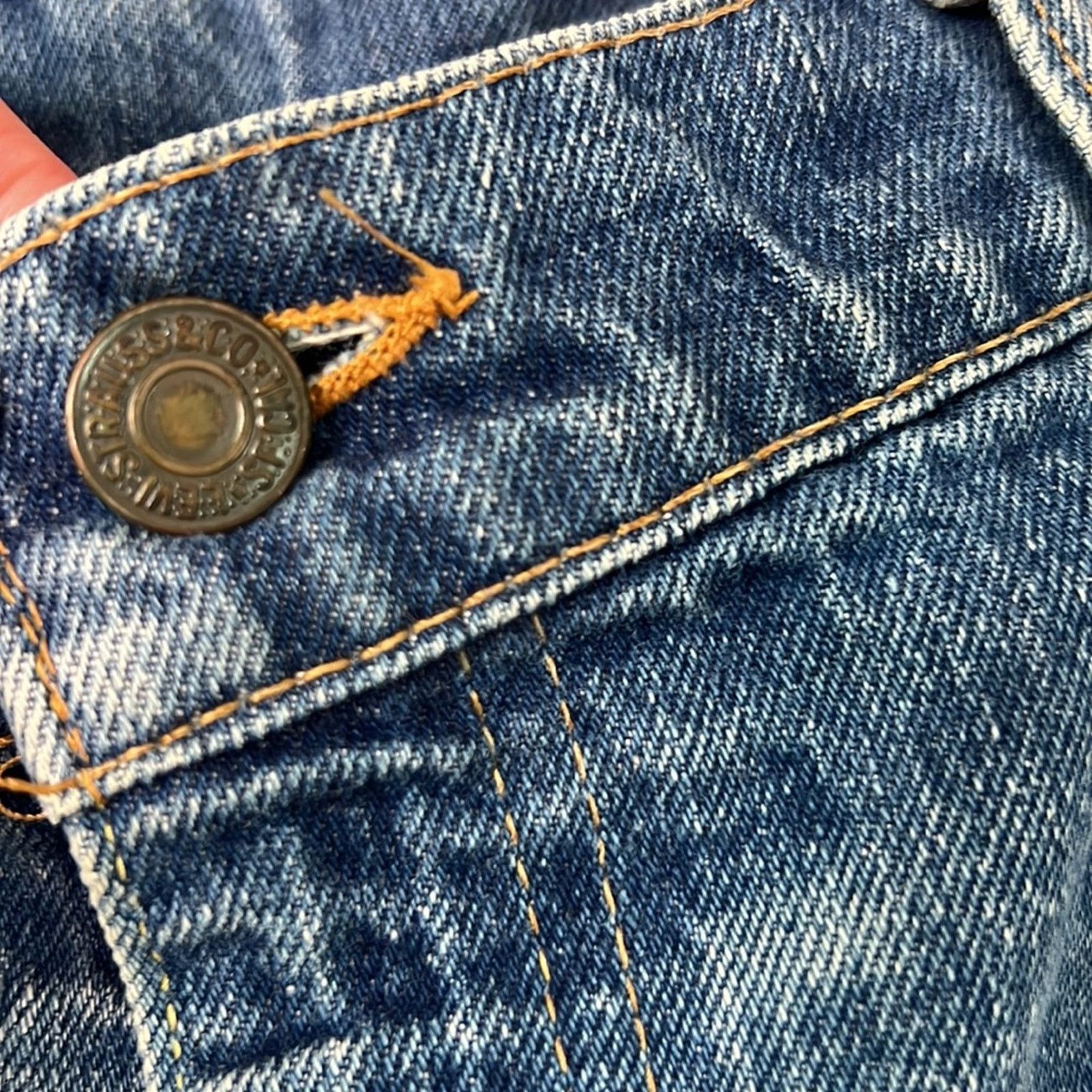 Levi's Vintage 1960s Levi’s Orange tab cut off jeans Jorts size 38 Size US 38 / EU 54 - 3 Thumbnail