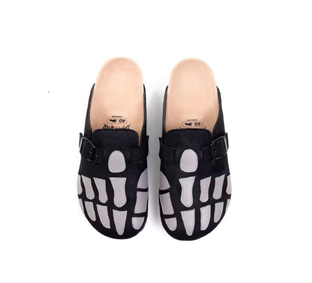 Japanese Brand Skull white bones harajuku Japanese style sandal Size US 9 / EU 42 - 1 Thumbnail