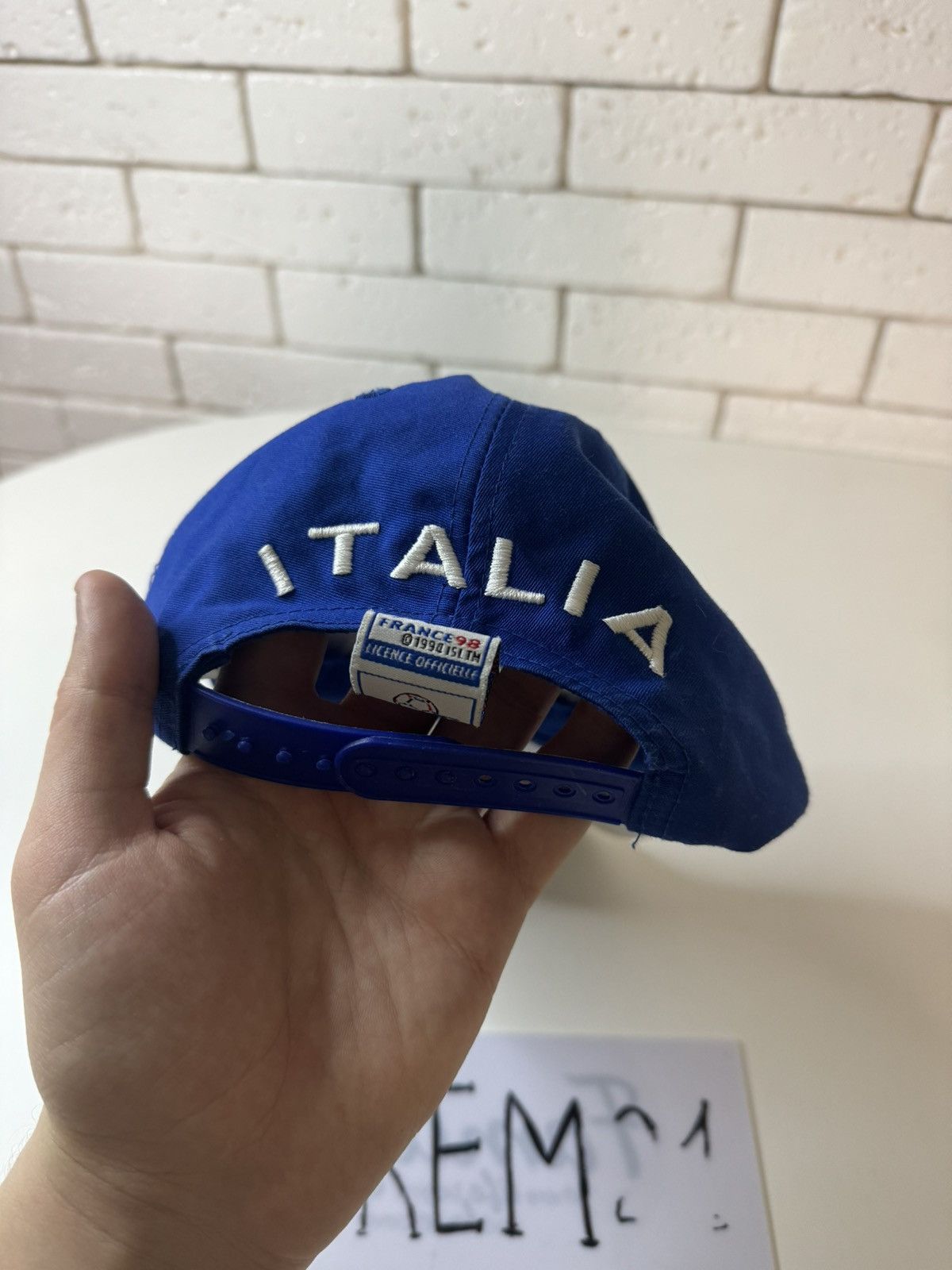 Vintage Italia France 98 vintage cap hat Size ONE SIZE - 3 Thumbnail