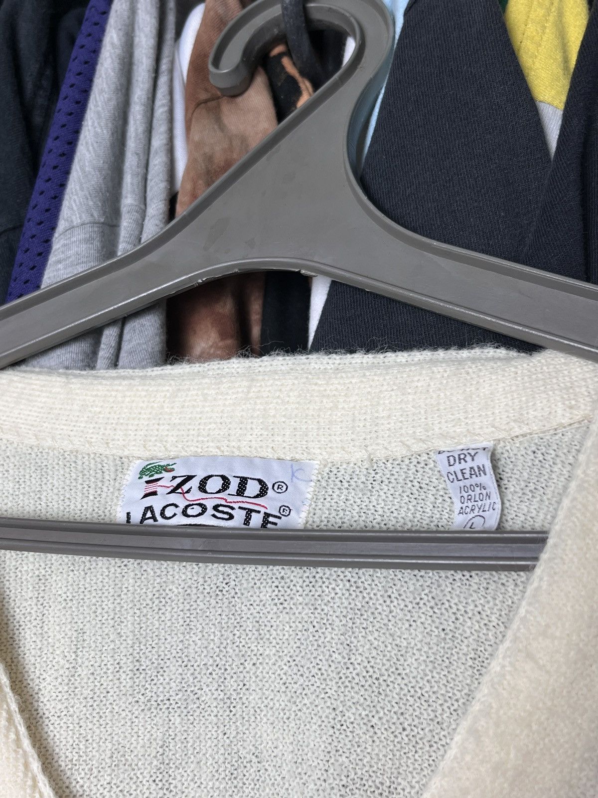 Lacoste 1970s IZOD LACOSTE VERY RARE VINTAGE KNITTED CARDIGAN - 1319 Size US L / EU 52-54 / 3 - 4 Thumbnail