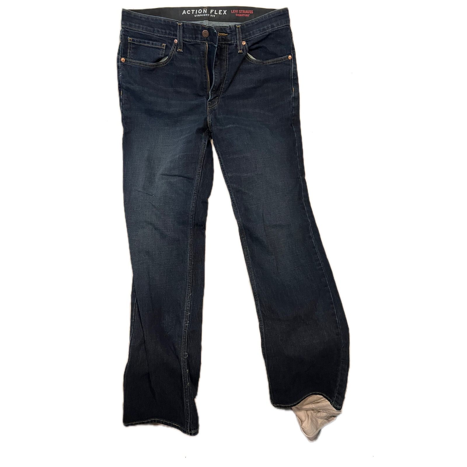 Levi's Levi Action Flex Signature Straight Fit Jeans 34x30 Size US 36 / EU 52 - 1 Thumbnail