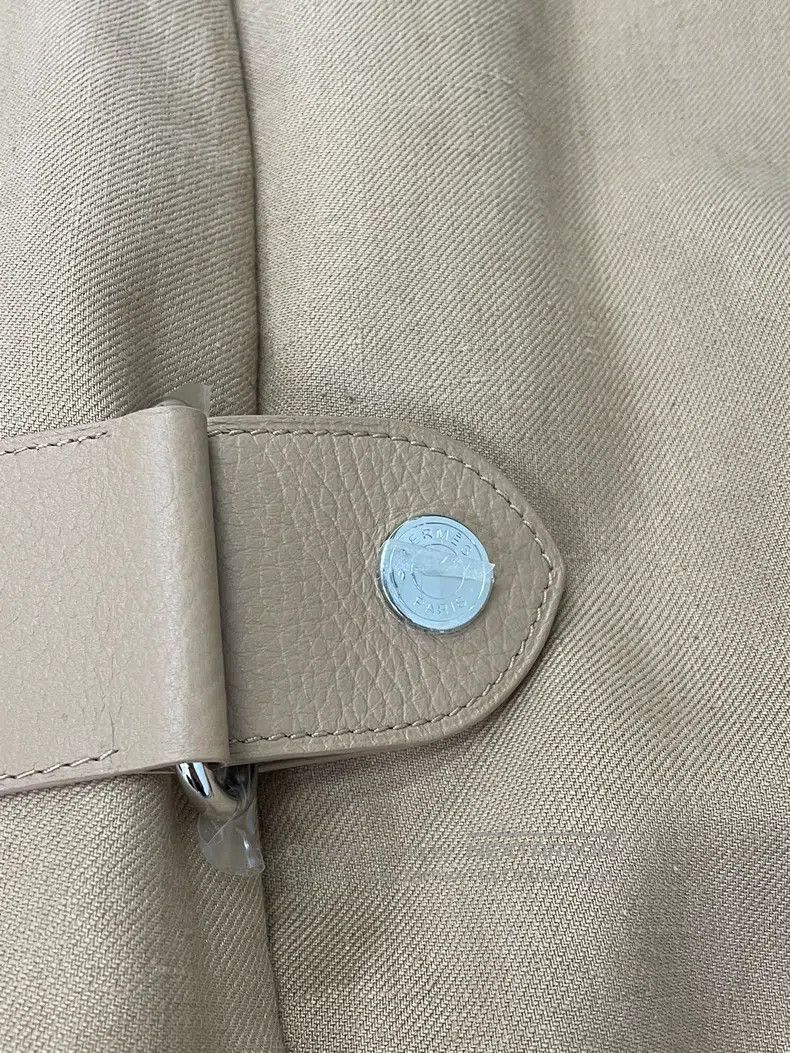 Hermes Hermes Khaki Linen Coat Size XS / US 0-2 / IT 36-38 - 2 Thumbnail