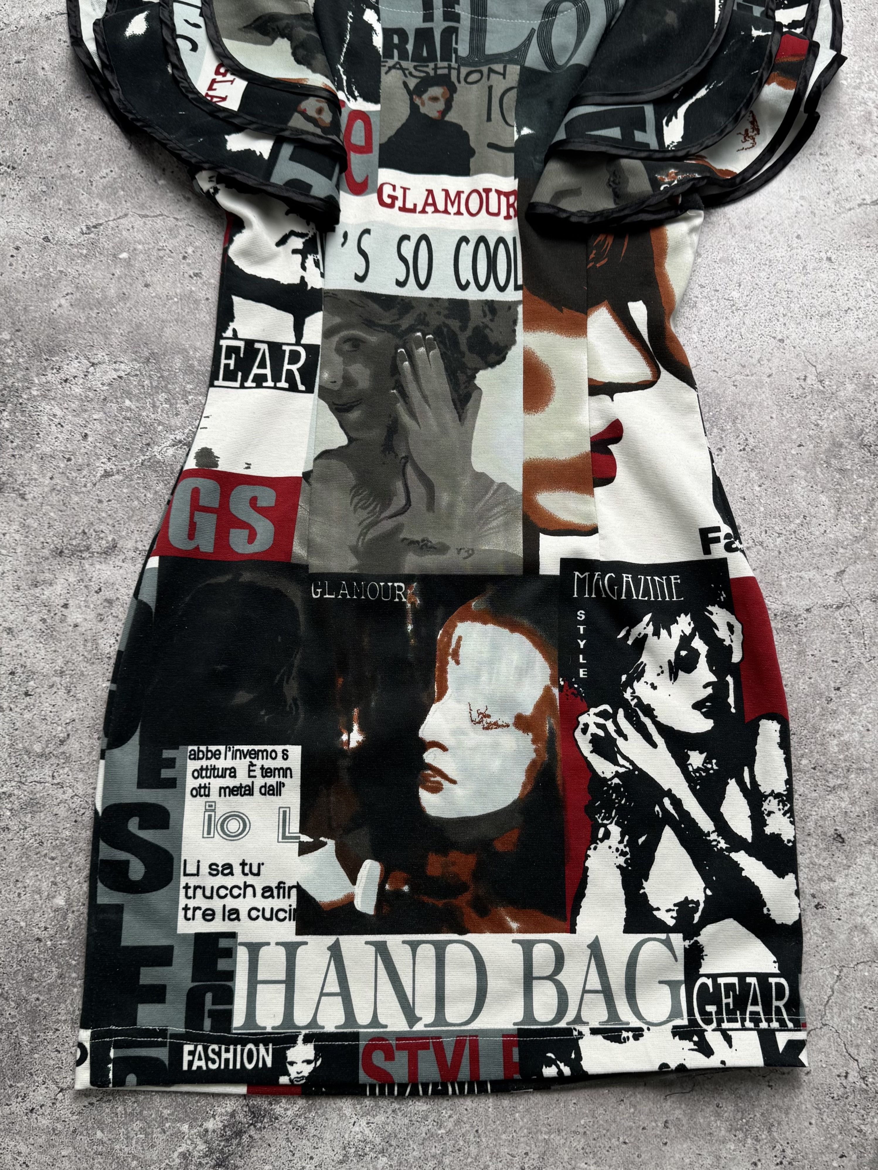 Vintage Vintage Printed Midi Dress C2(V492) Size S / US 4 / IT 40 - 9 Thumbnail