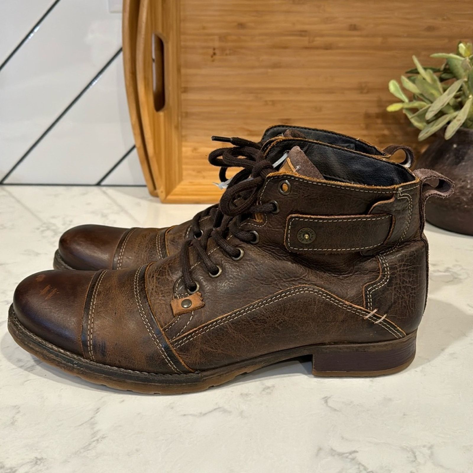 Other Type Z Harvey brown leather broken in manly rugged size 10 Size US 10 / EU 43 - 1 Thumbnail