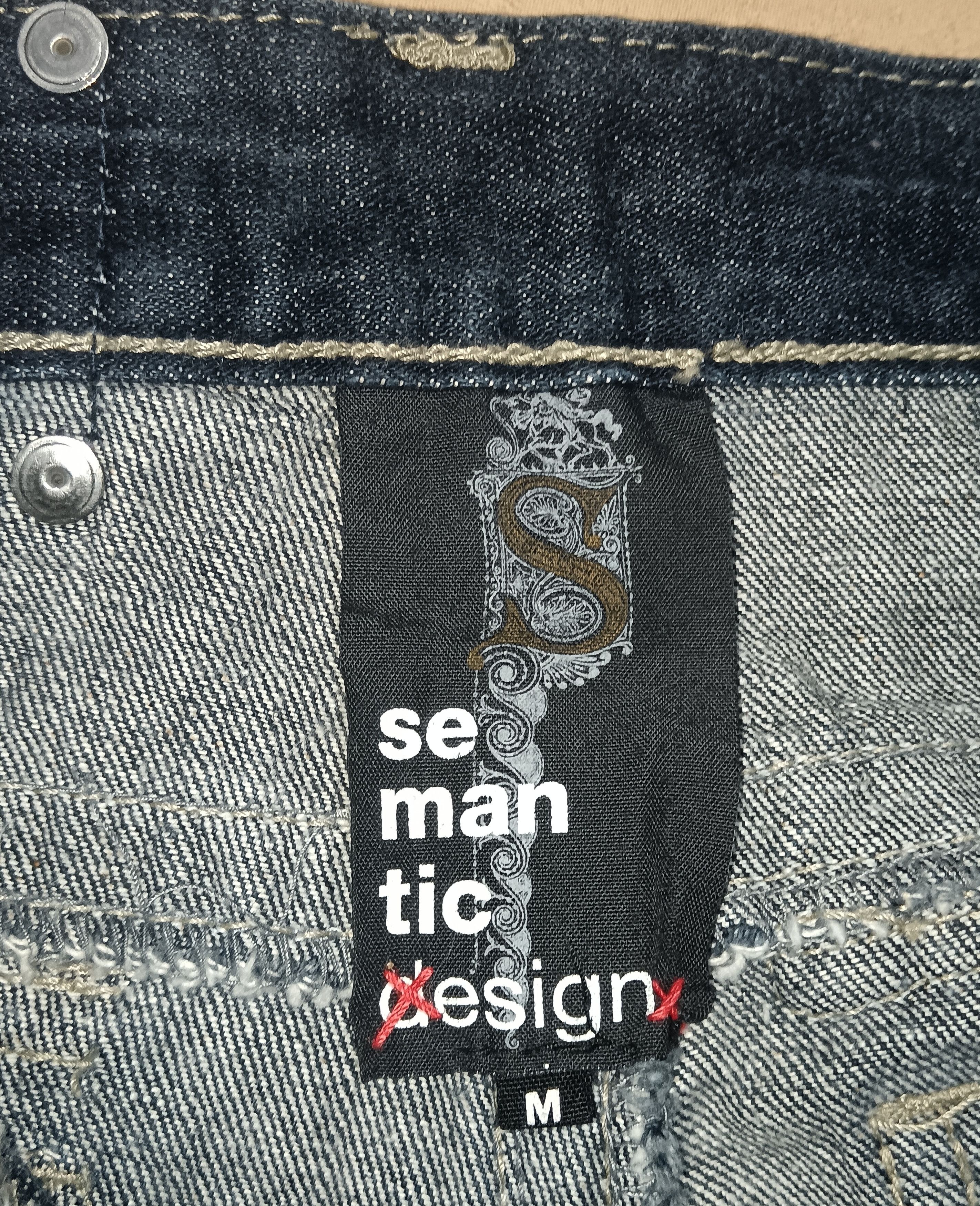 Japanese Brand × Seditionaries × semanticdesign SEMANTIC DESIGN SEASONED STUDDED FLARED JEANS Size US 33 - 3 Thumbnail