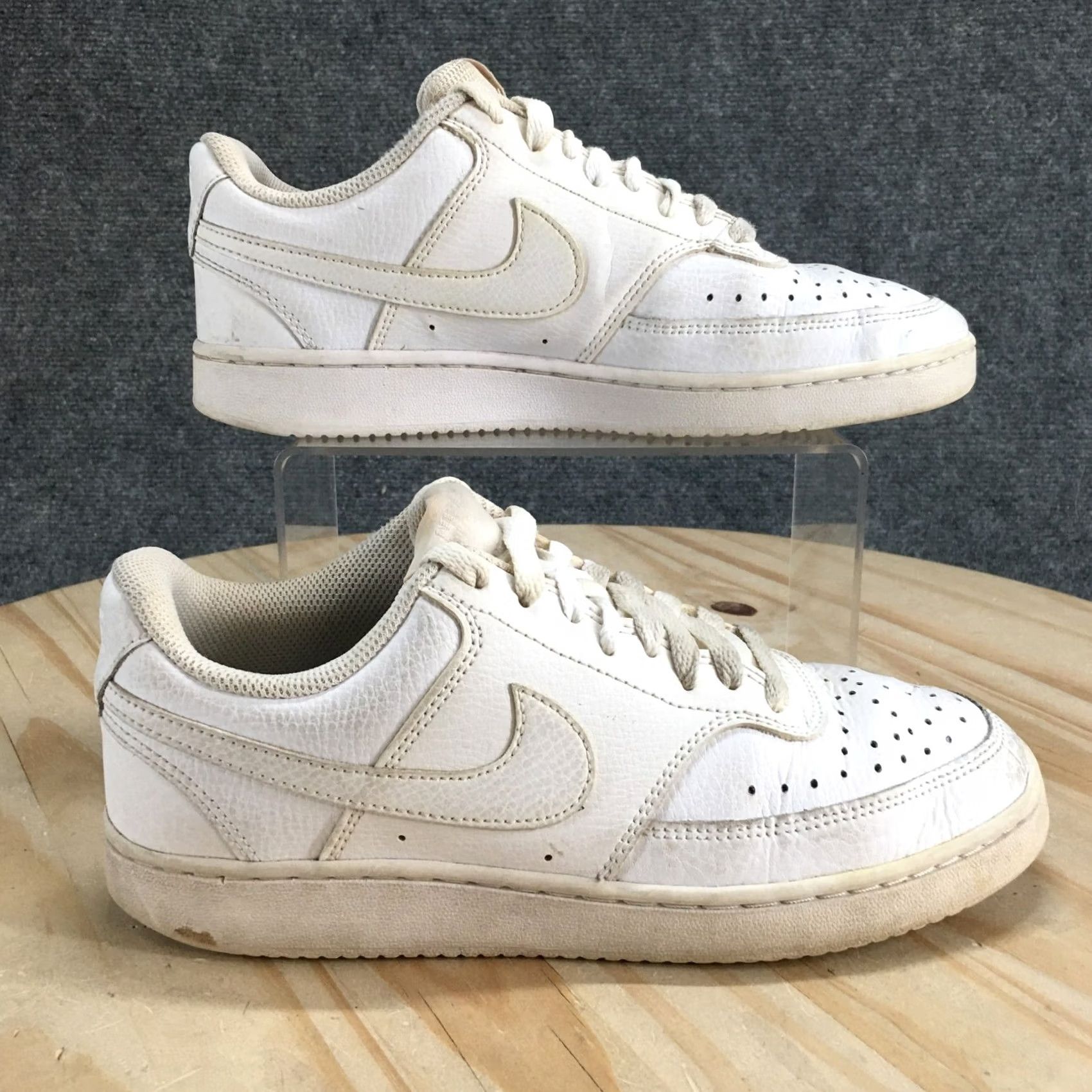 Nike Nike Court Vision Low Sneakers White Lace Up - Womens 7.5, Casual, Leather Upper, CD5434-100 Size M / US 6-8 / IT 42-44 - 2 Thumbnail