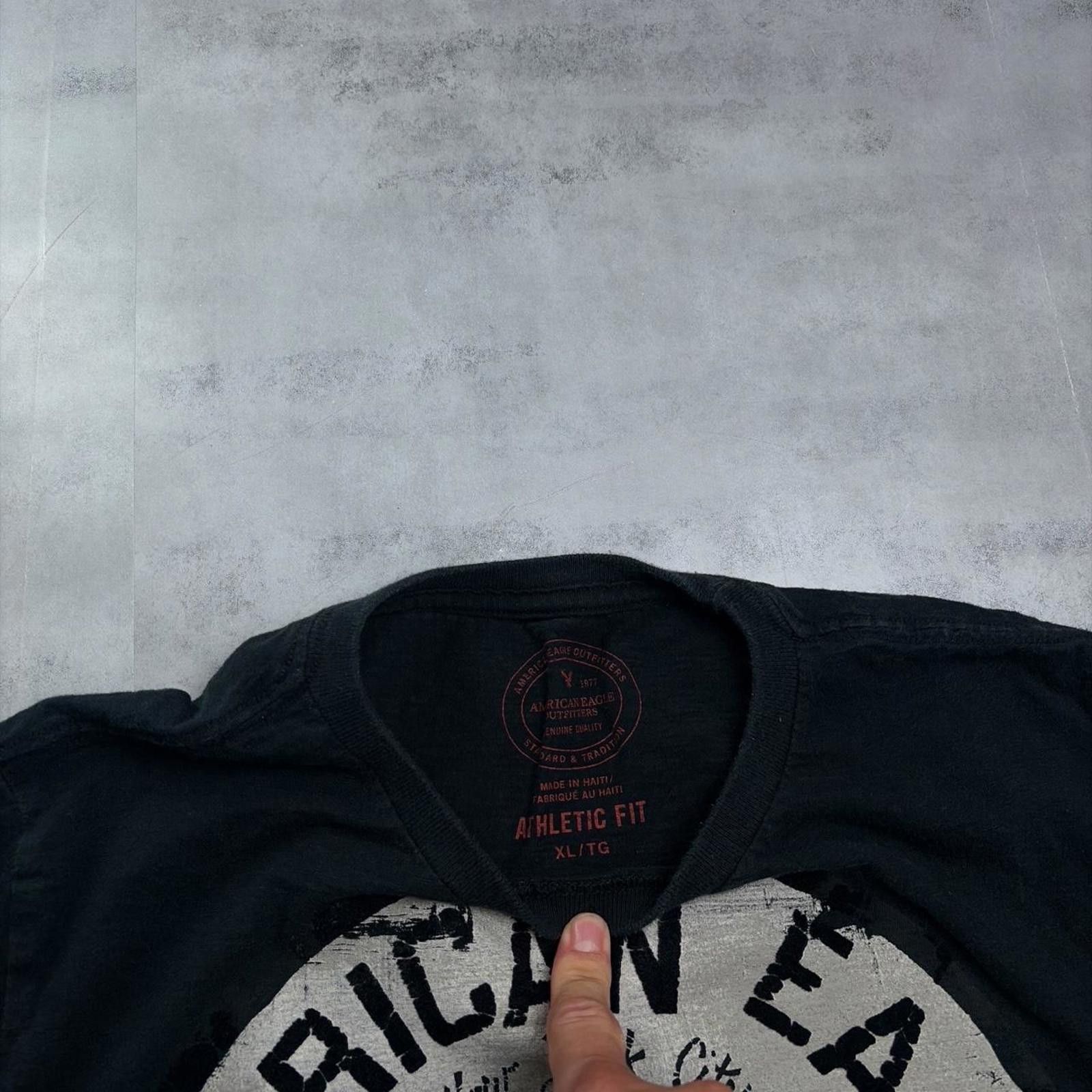 American Eagle Outfitters Y2K Black American Eagle Grunge Skater T-Shirt Size US XL / EU 56 / 4 - 5 Thumbnail