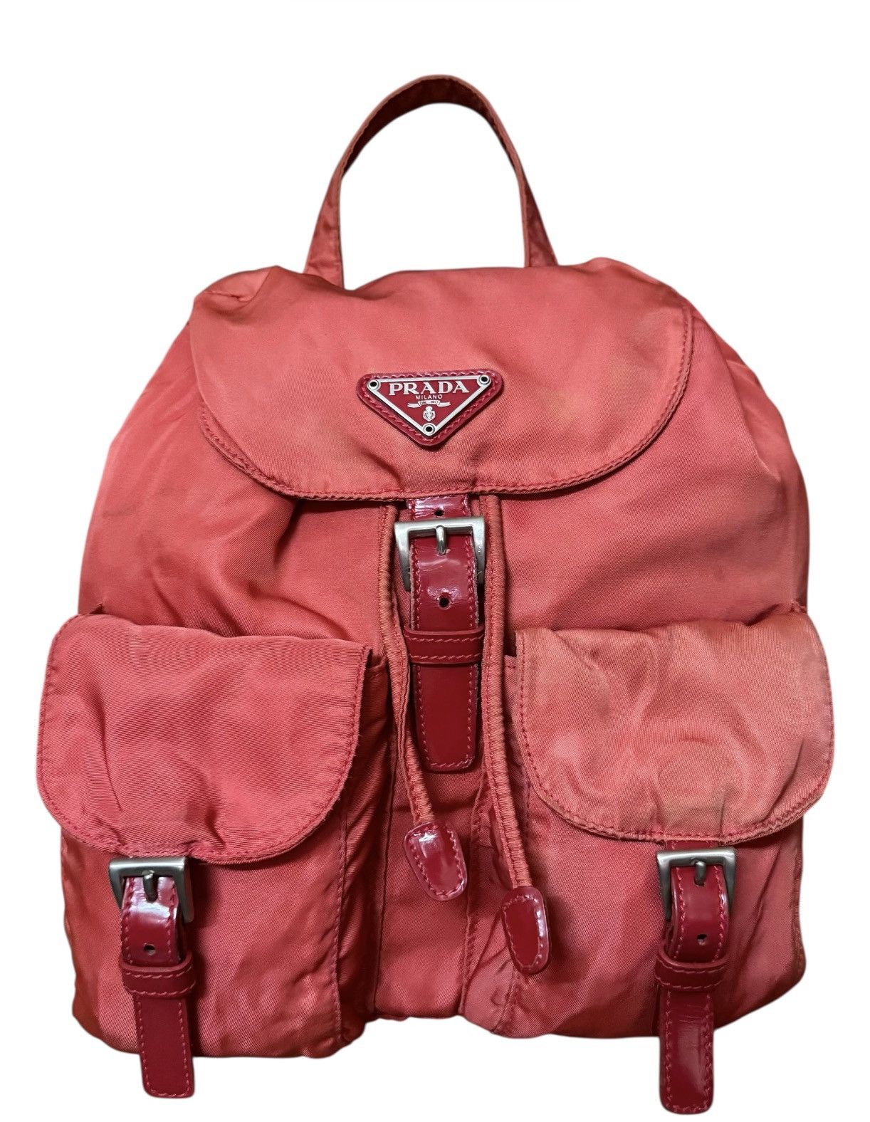 Prada Prada Red Nylo Tessuto Bagpack Vintage Size ONE SIZE - 1 Thumbnail