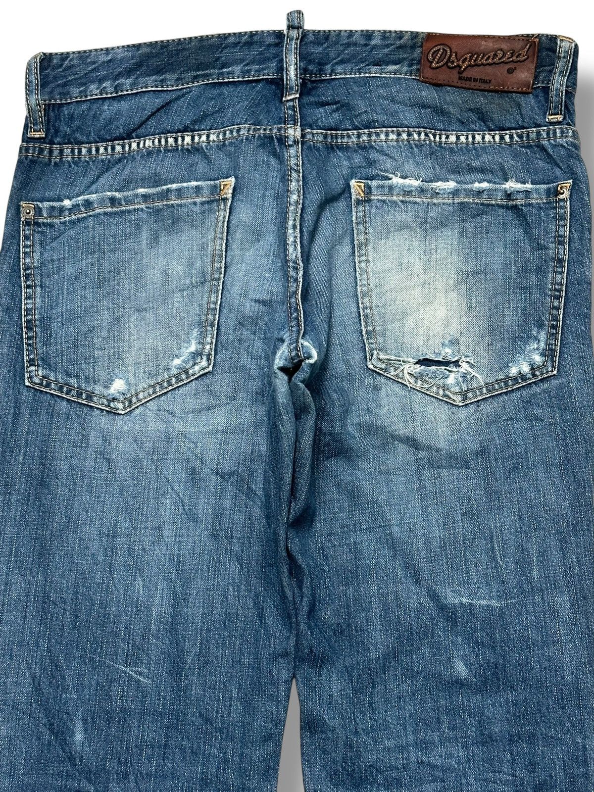 Dsquared2 Dsquared2 Vintage Authentic Distressed Slim With Faded Wash Size US 33 - 4 Thumbnail