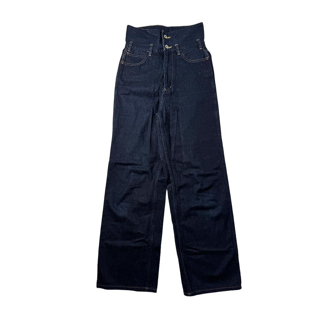 Graphpaper Graphpaper High-Waisted Denim Pants Indigo Blue (S) Size 26" / US 2 / IT 38 - 1 Thumbnail