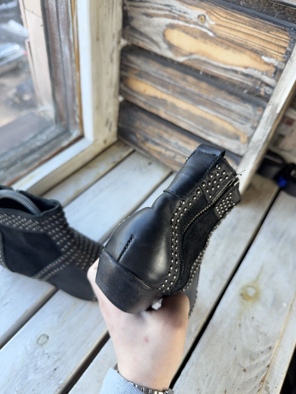 Anine Bing Anine Bing 00s Studded Western Leather Boots Made USA Size US 6.5 / IT 36.5 - 11 Thumbnail