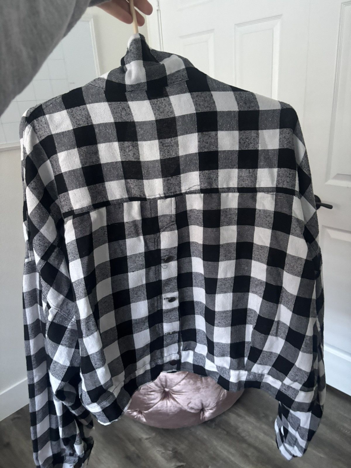 Other Women’s Checkered Cropped Button Down Top Size XXL / US 16-18 / IT 52-54 - 2 Thumbnail