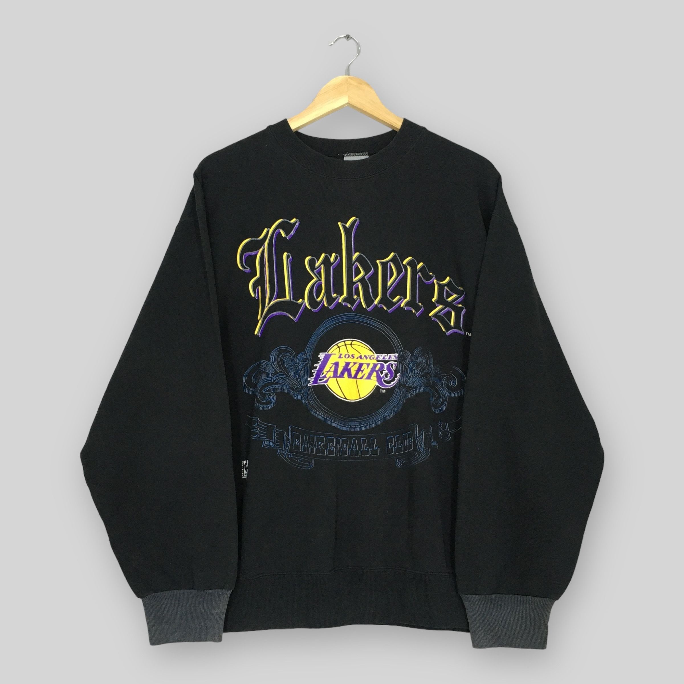 Logo 7 × NBA Vintage 90s Los Angeles Lakers NBA Sweatshirt Large Size US L / EU 52-54 / 3 - 1 Thumbnail