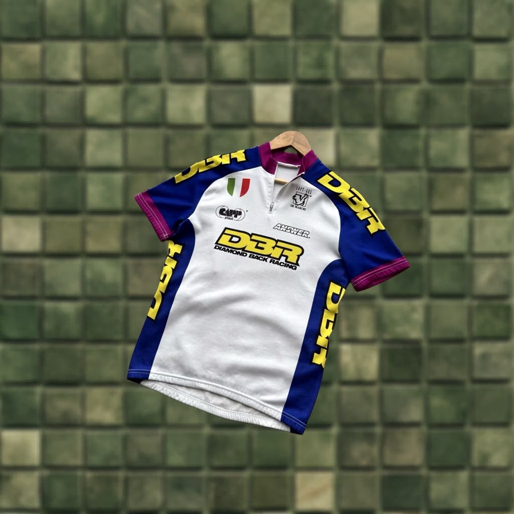 Vintage VINTAGE De Marchi DBR DIAMOND BACK RACING Cycling Shirt Thermo Jersey M White Jersey Short Sleeve Mens 90s Cycling Racing Italy Logo Size US M / EU 48-50 / 2 - 1 Thumbnail