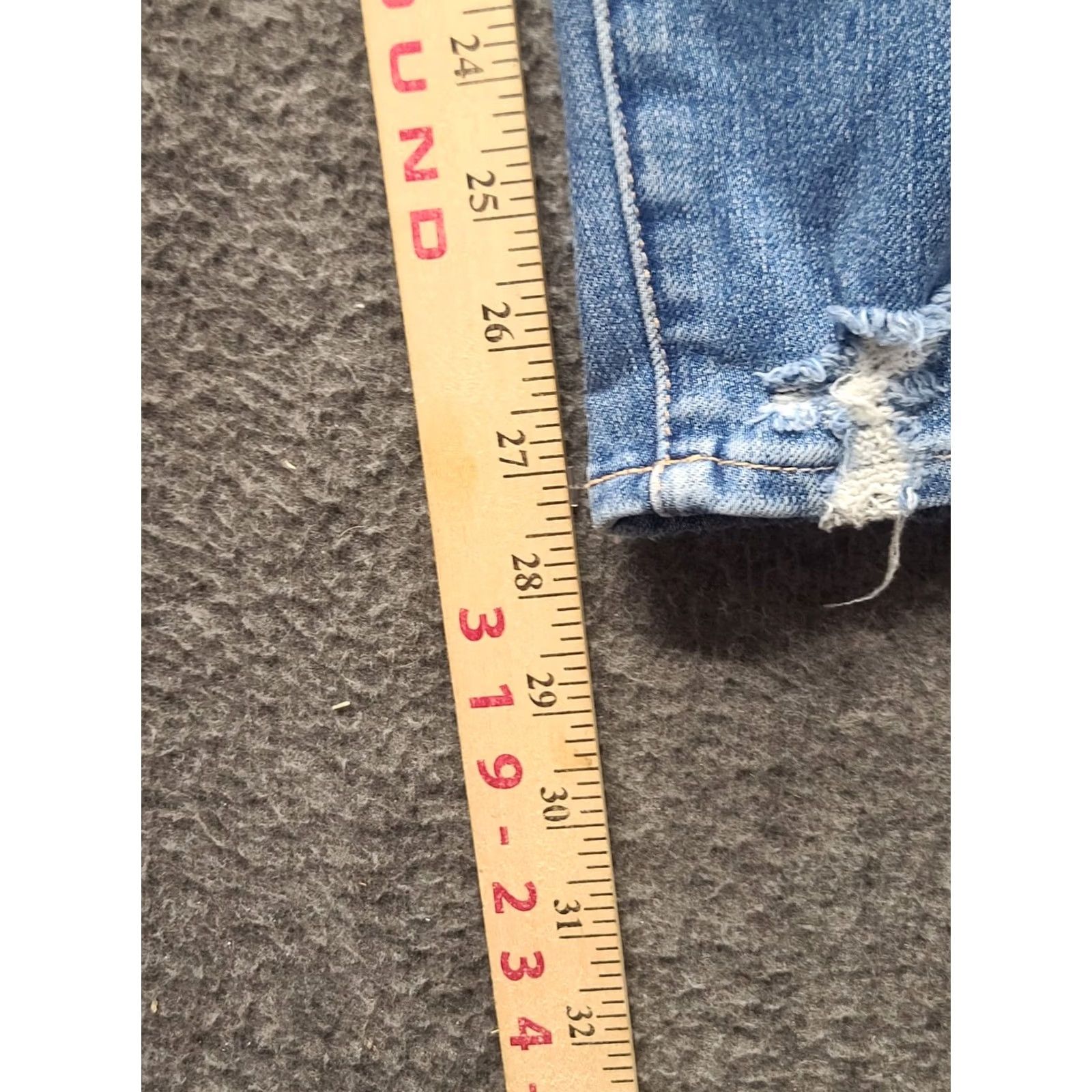American Eagle Outfitters VINTAGE American Eagle Jeans Womens 0 25x28 Short The Dream Hi Rise Distressed Jegging 90s Womens Jeans Size 25" / US 0 / IT 36 - 5 Thumbnail
