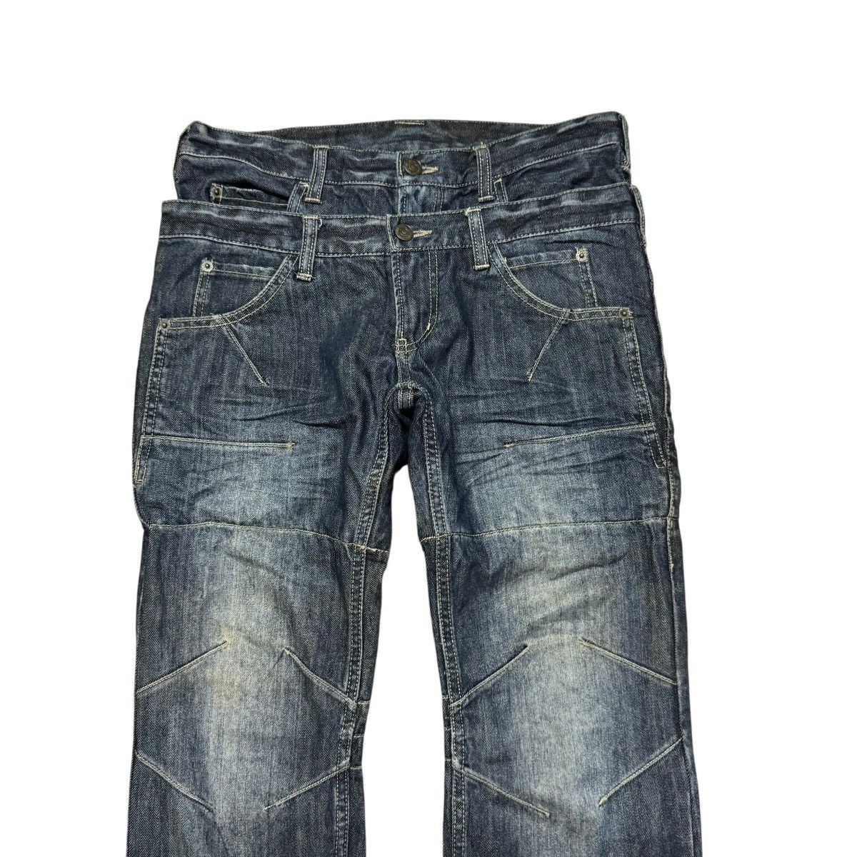 PPFM PPFM Double Waist Layered Denim Jeans Size US 32 / EU 48 - 4 Thumbnail