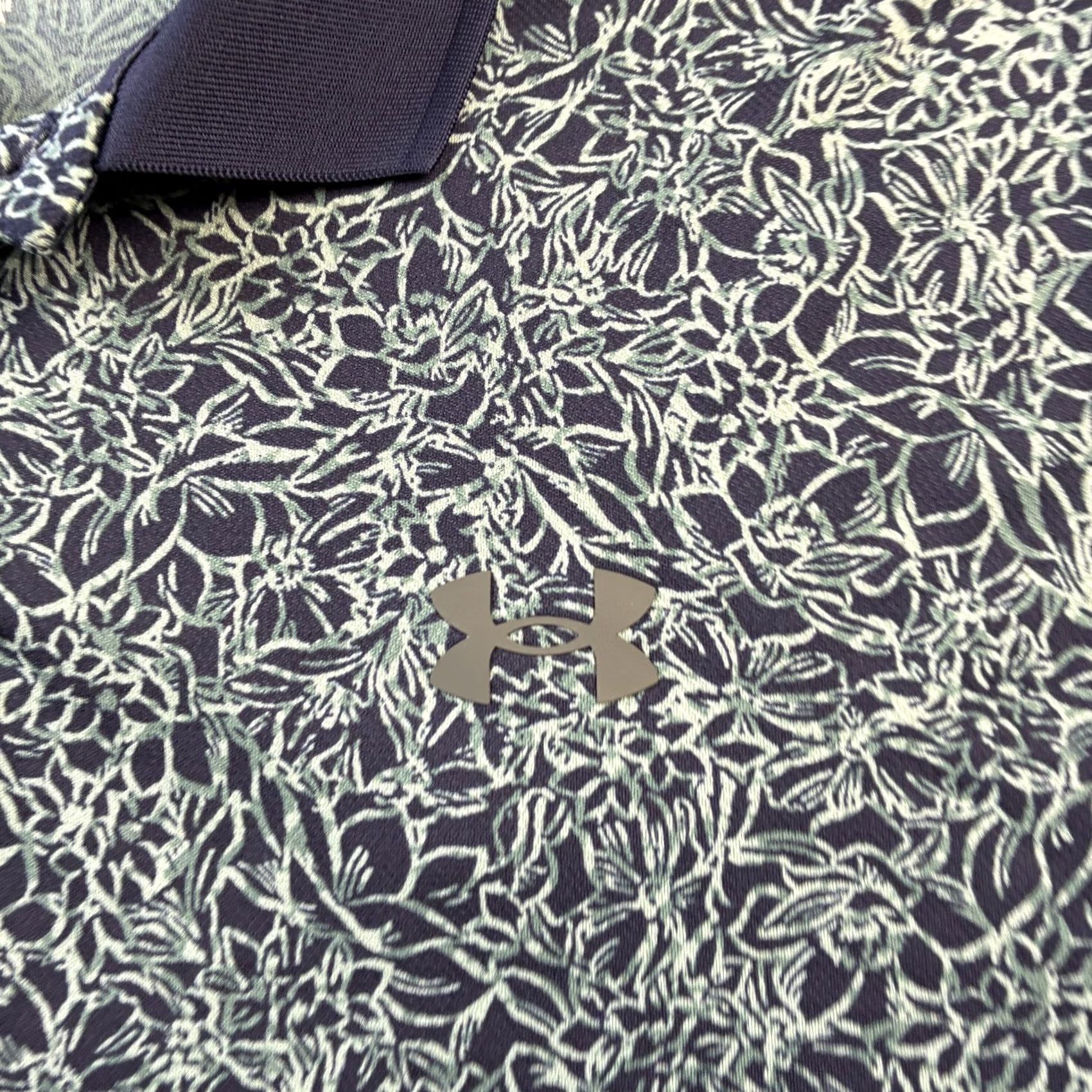 Under Armour Under Armour Polo Shirt Mens Large Blue Golf All Over Print Printed Performance Shirt Size US L / EU 52-54 / 3 - 5 Thumbnail