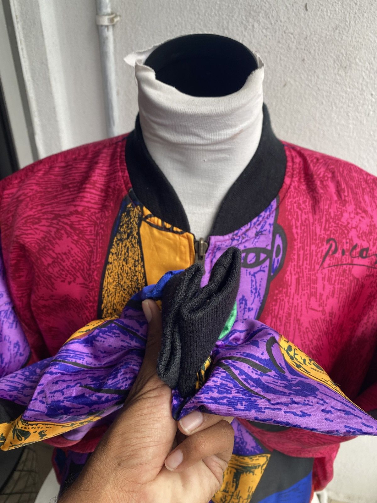 Designer × Vintage Vintage Piccaso 90s Silk Jacket Size US L / EU 52-54 / 3 - 10 Thumbnail