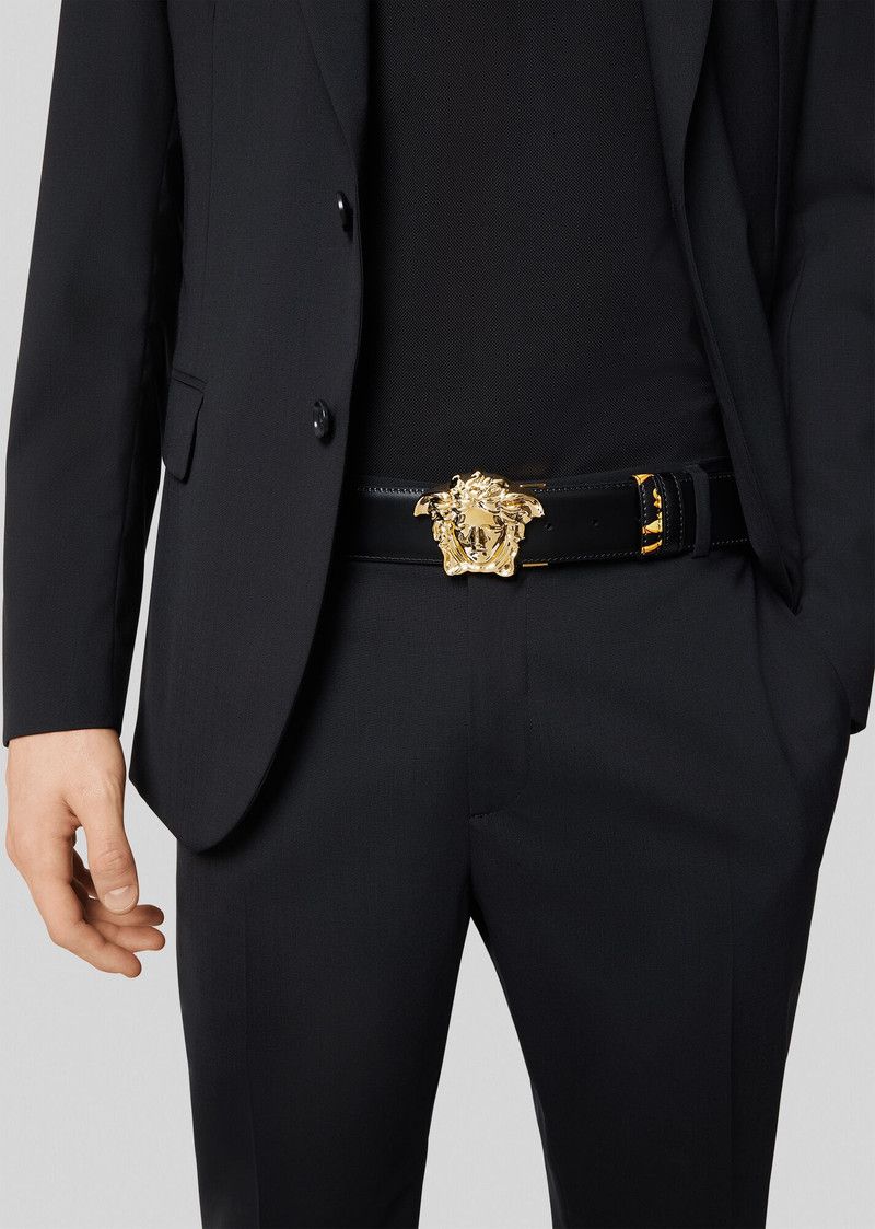 Versace os11x0226 Size: OS / Reversible Barocco Medusa Leather Belt Size ONE SIZE - 2 Thumbnail