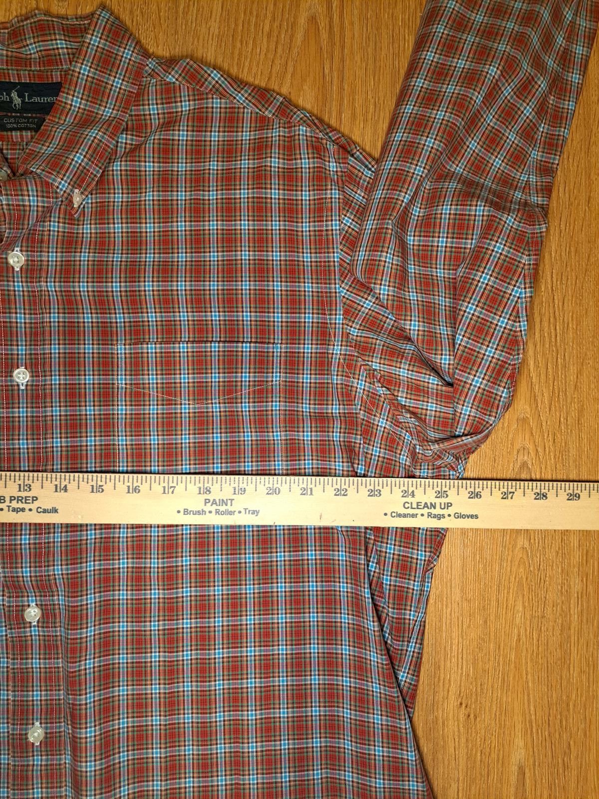 Polo Ralph Lauren VINTAGE Polo Ralph Lauren Dress Shirt Mens XXL Red Plaid Size US XXL / EU 58 / 5 - 5 Thumbnail