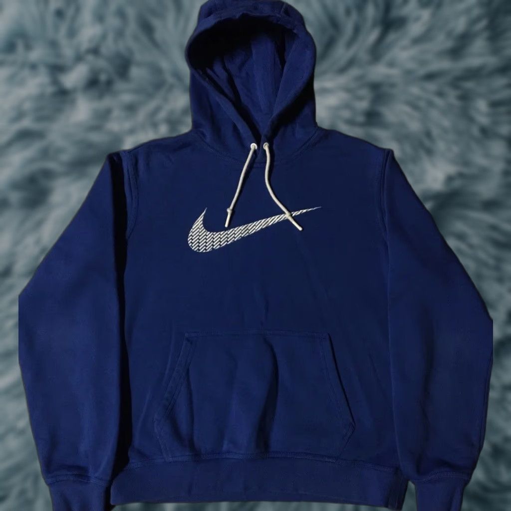 Nike VINTAGE Nike Swoosh Faded Hoodie M Track Hip Hop 90s Mens Blue Sweatshirt Pullover Grunge Retro Sports Logo IDK Size US M / EU 48-50 / 2 - 1 Thumbnail