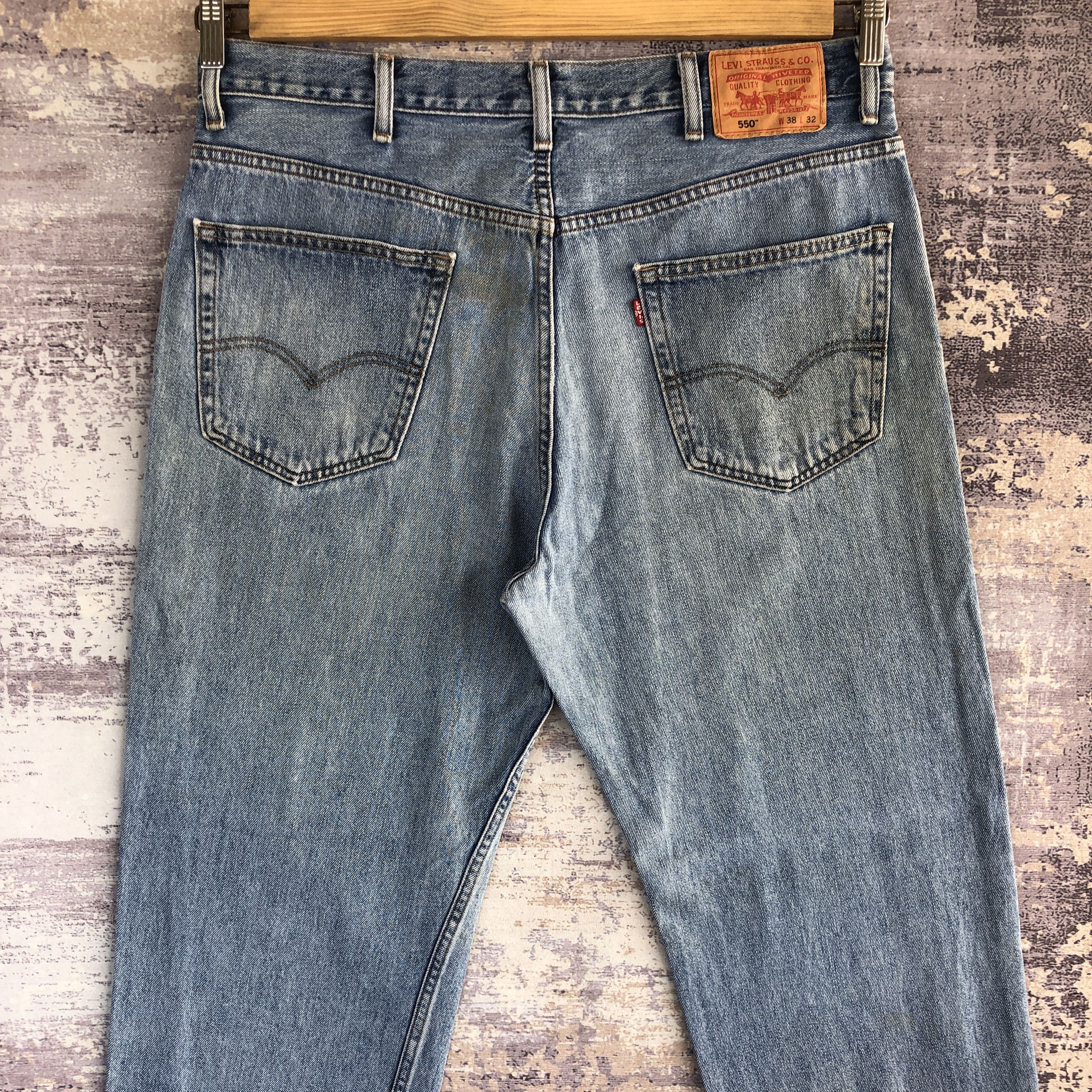 Levi's Vintage Y2K Faded Levis 550 Jeans Levi's Baggy Loose Denim Size US 36 / EU 52 - 4 Thumbnail