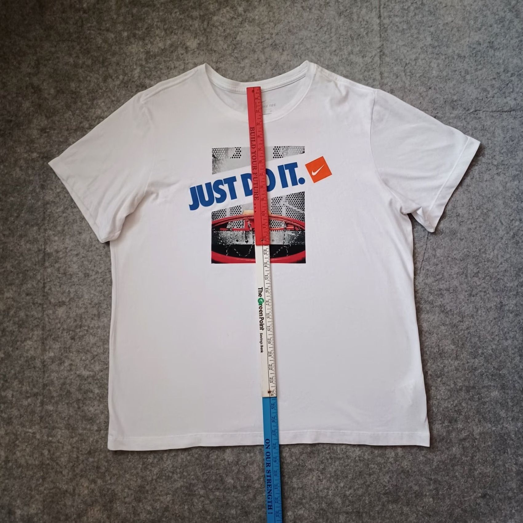 Nike Nike Dri-Fit T Shirt Mens XL White Just Do It Swoosh Logo Graphic Rim Size US XL / EU 56 / 4 - 7 Thumbnail