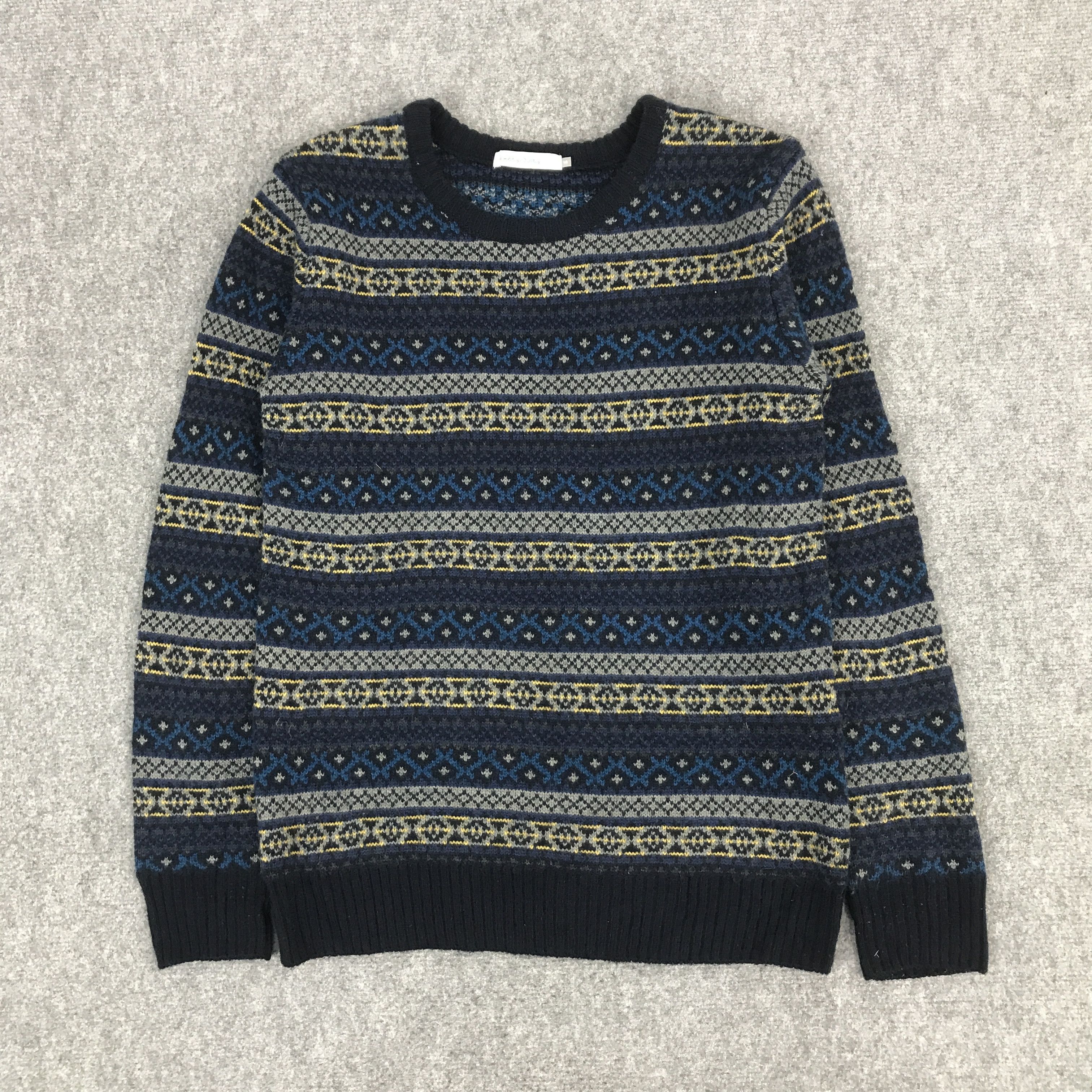 Issey Miyake × Japanese Brand JAPAN SEVENDAYS=SUNDAY NAVAJO DESIGN KNITWEAR JACKET Size US S / EU 44-46 / 1 - 1 Thumbnail