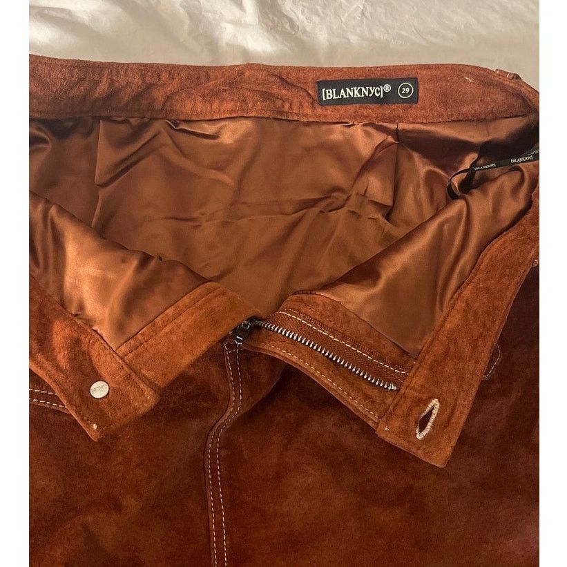BLANKNYC BLANK NYC Suede Leather Mini Skirt Women's 29 Size 29" - 9 Thumbnail