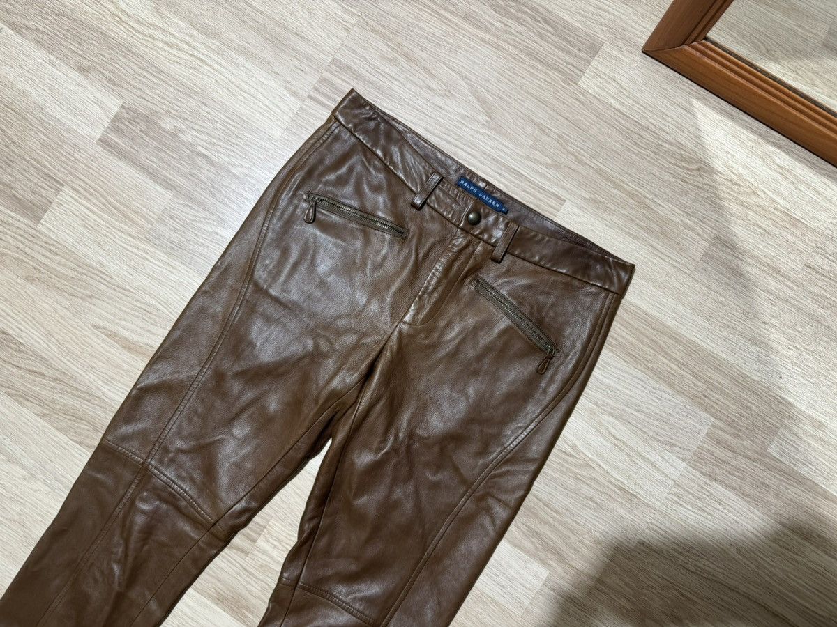 Designer × Polo Ralph Lauren × Ralph Lauren Ralph Lauren lambskin pants 8 Size 30" / US 8 / IT 44 - 2 Thumbnail