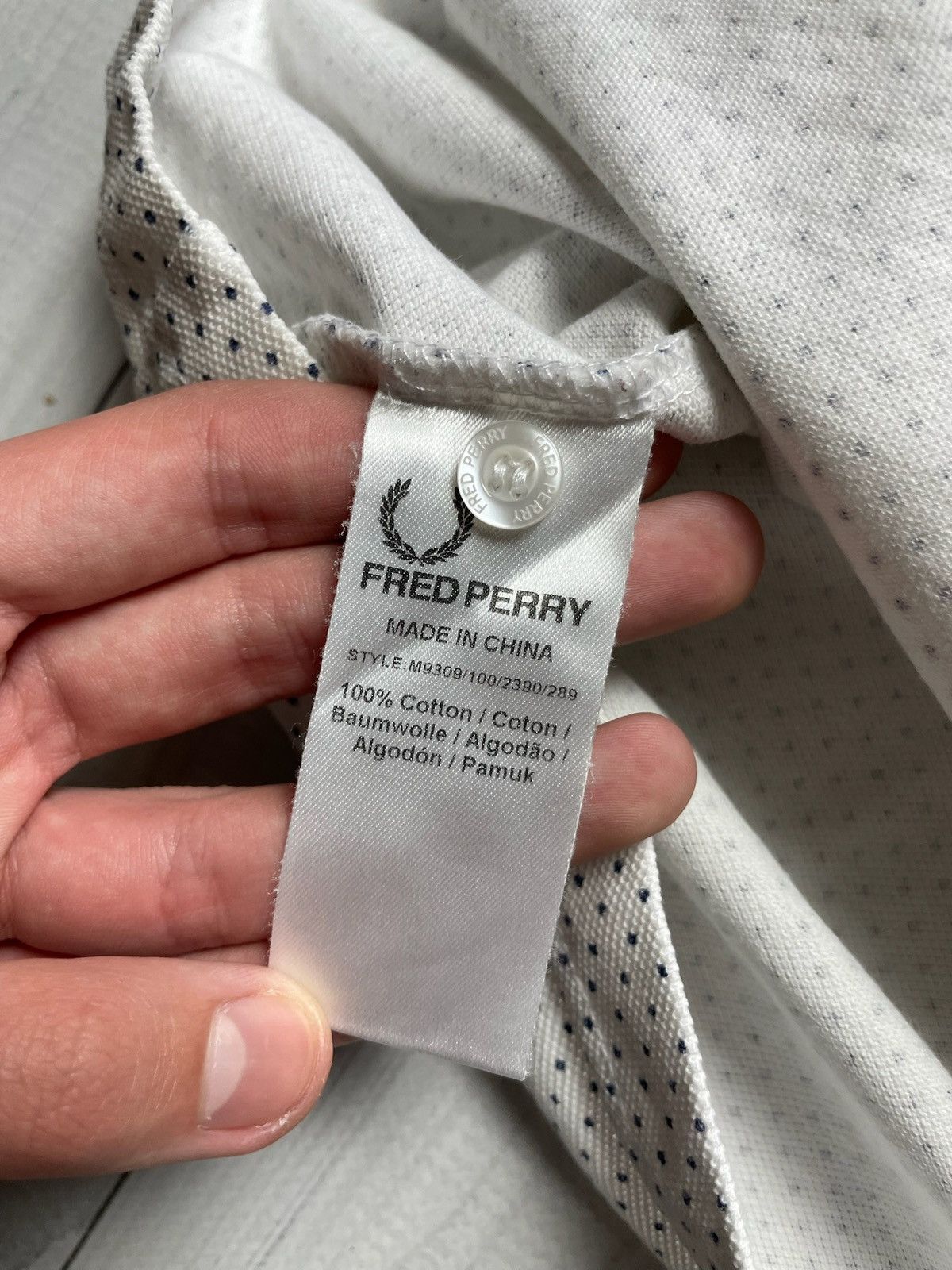 Fred Perry × Vintage Fred Perry polo white logo size XL Size US XL / EU 56 / 4 - 7 Thumbnail