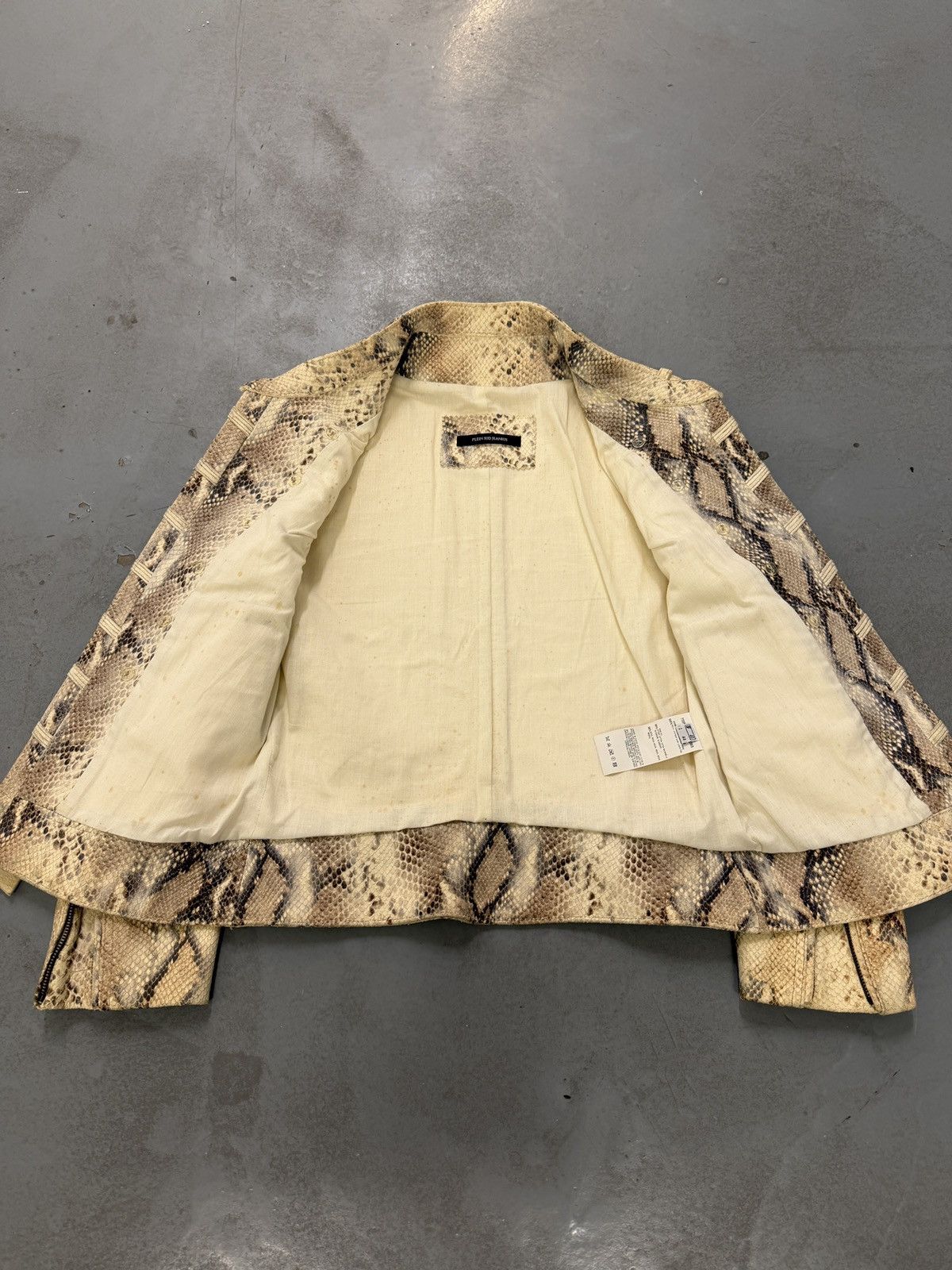 plein sud Plein Sud Python Leather Napoleon Military Style Jacket Size M / US 6-8 / IT 42-44 - 7 Thumbnail