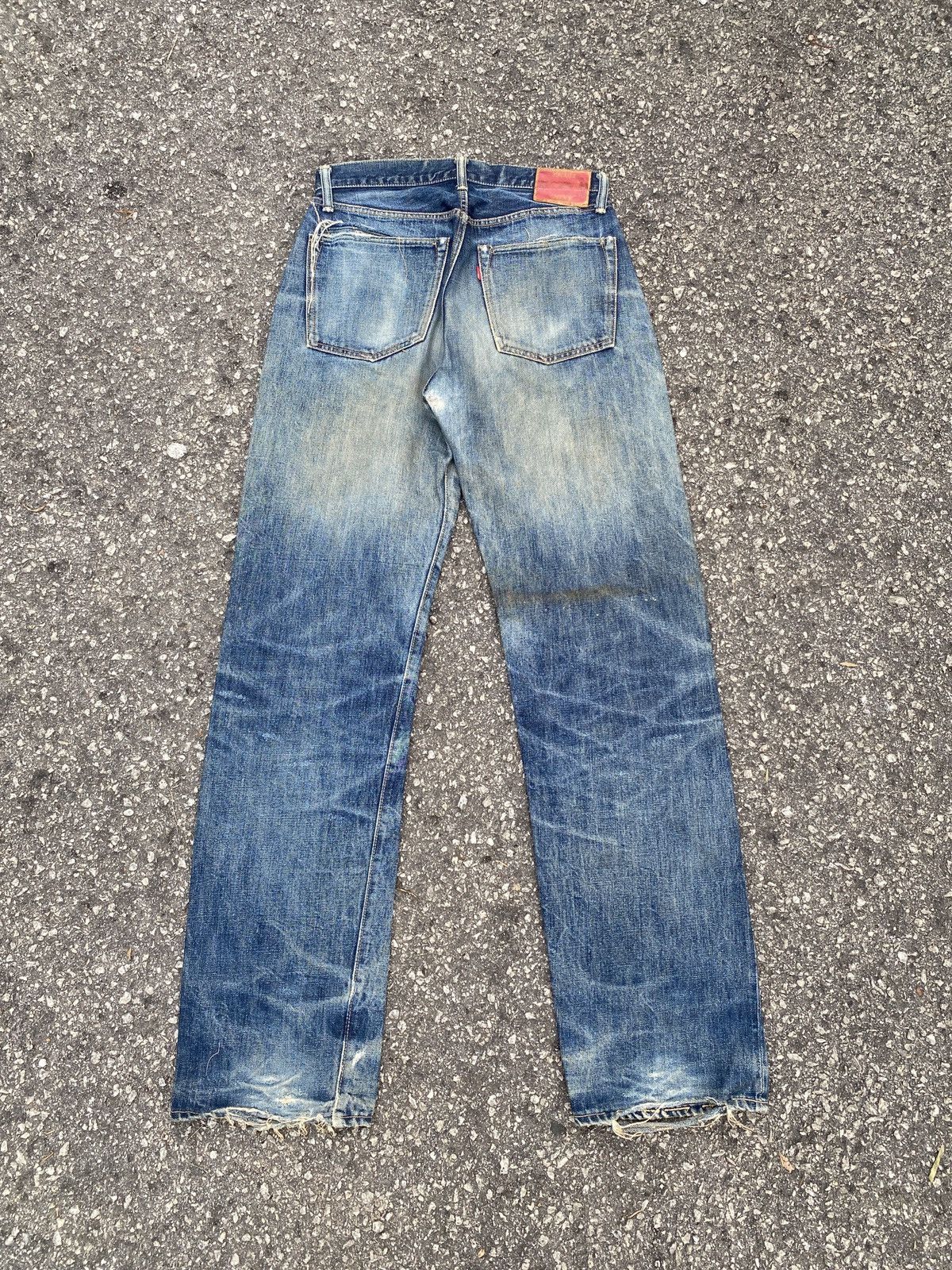 Japanese Brand × Pherrow's Vintage 90’s Pherrows Japan Washed Blue Selvedge Denim Size US 29 - 2 Thumbnail
