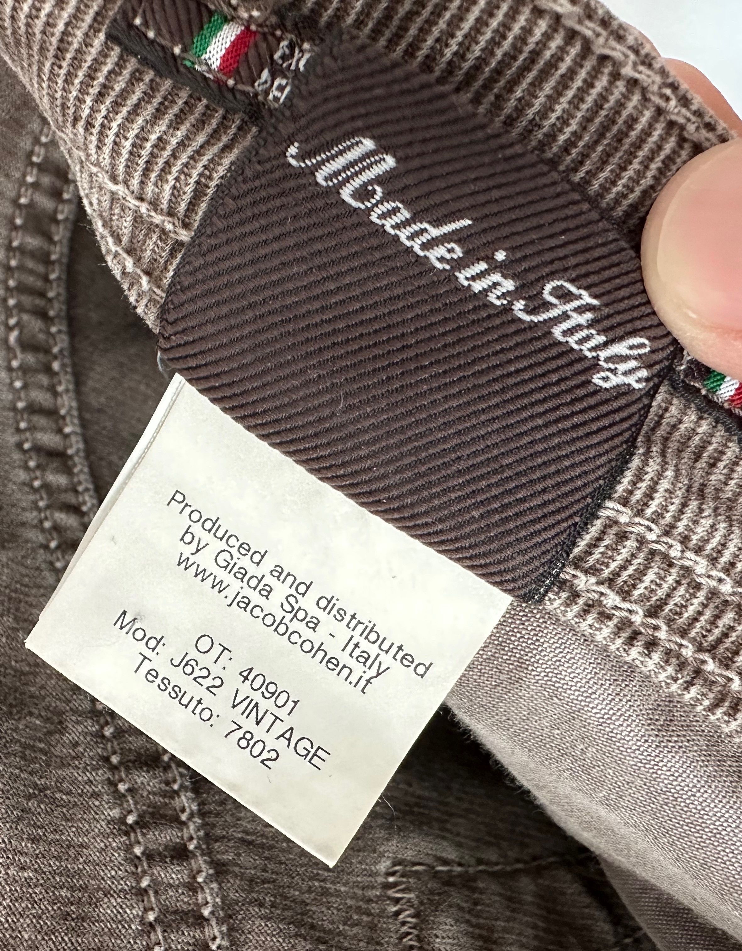 Jacob Cohen Jacob Cohen J622 Brown trousers pants Slim Fit Handmade Size US 34 / EU 50 - 17 Thumbnail