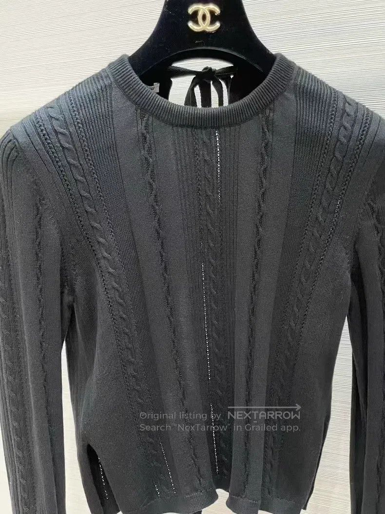 Miu Miu Miu Miu 38 Bow wool sweater Size M / US 6-8 / IT 42-44 - 3 Thumbnail