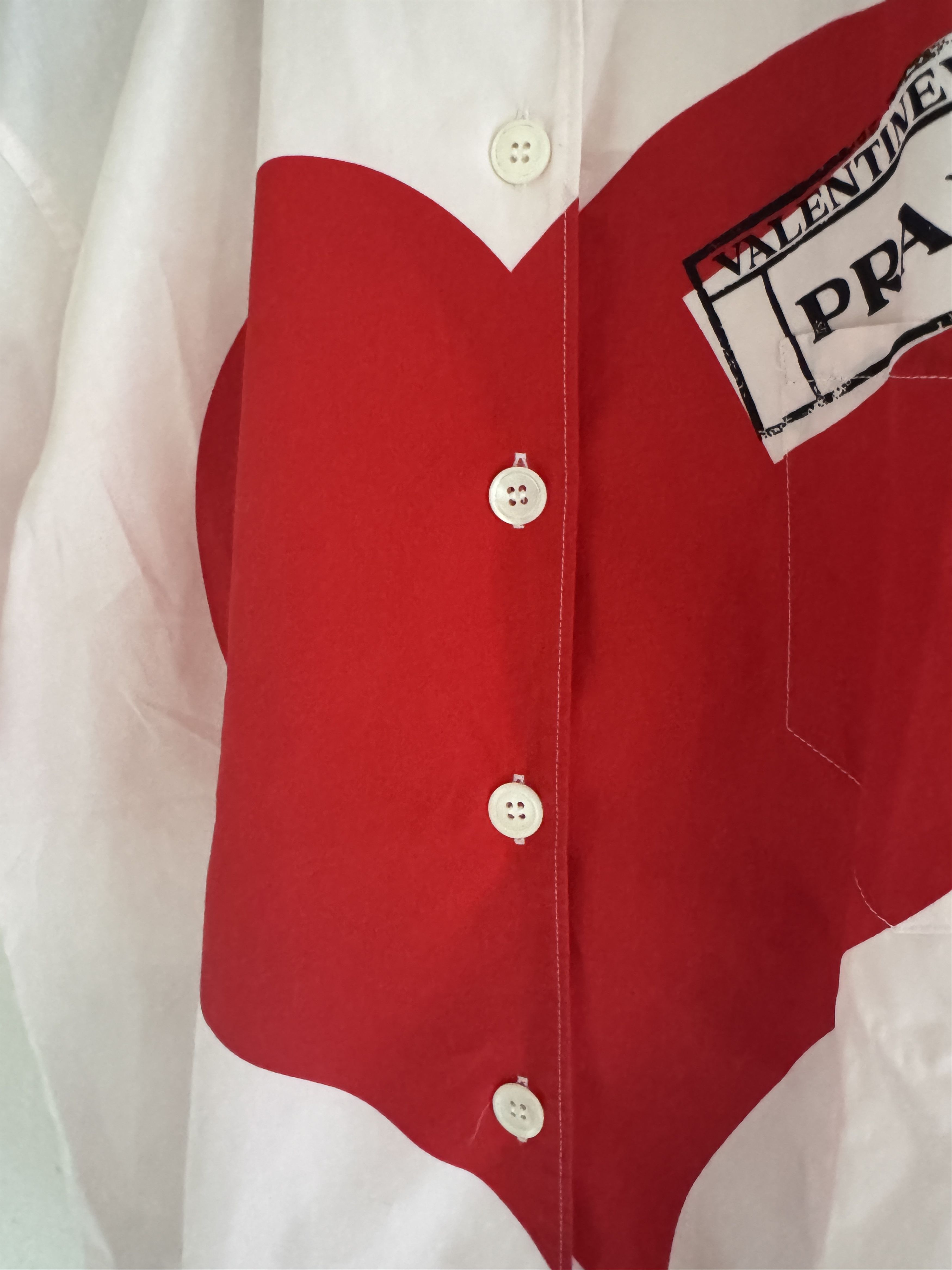 Prada Valentine's Bowling Shirt Size US XS / EU 42 / 0 - 10 Thumbnail
