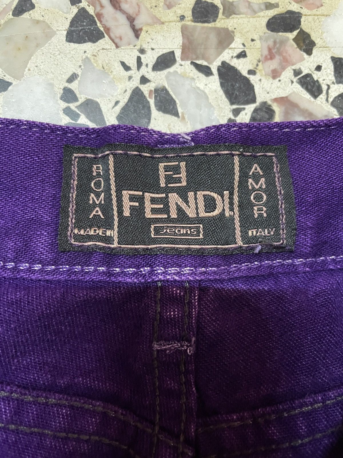 Fendi Vintage Fendi Roma Italy Couture Tie dye jeans Collection Size US 30 / EU 46 - 8 Thumbnail