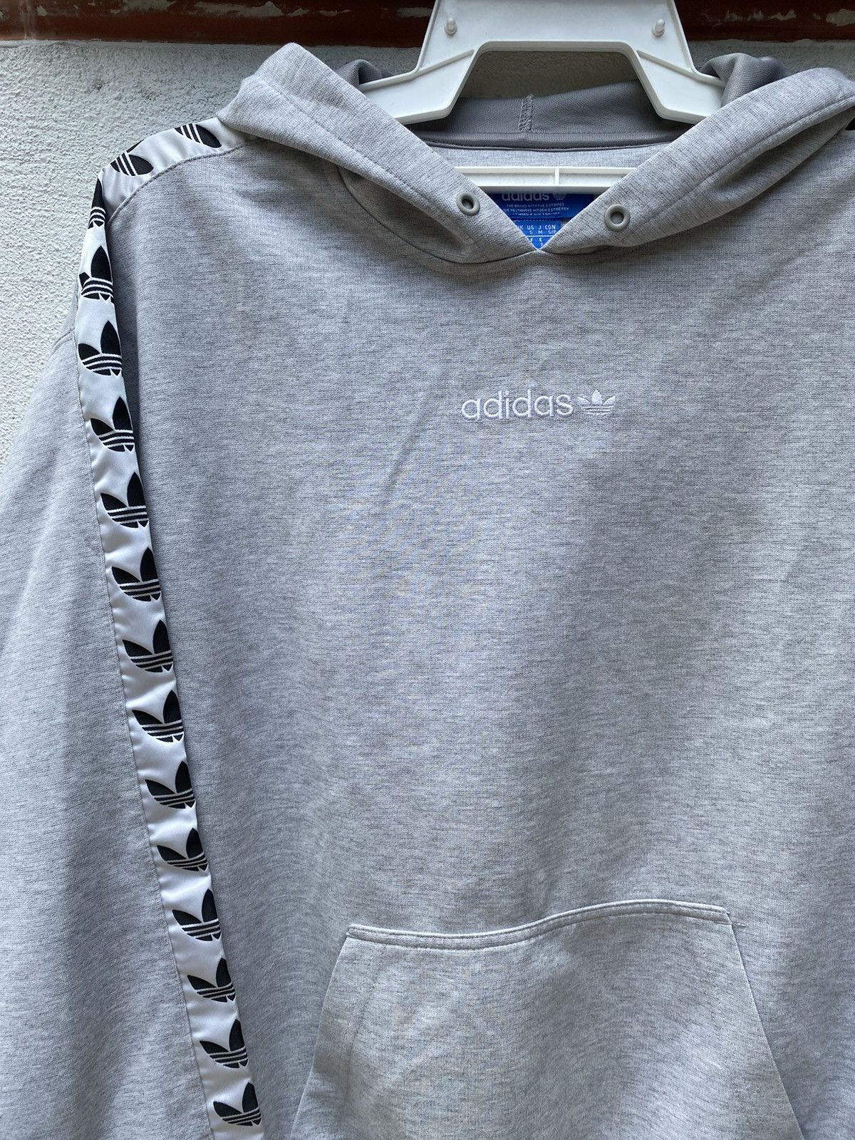 Adidas Adidas TNT Trefoil Tape Pullover Hoodie Heather Size US L / EU 52-54 / 3 - 2 Thumbnail