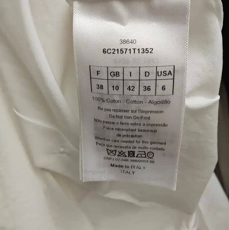 Dior Dior Long Sleeve Cotton Dress in Beige . Size M / US 6-8 / IT 42-44 - 6 Thumbnail